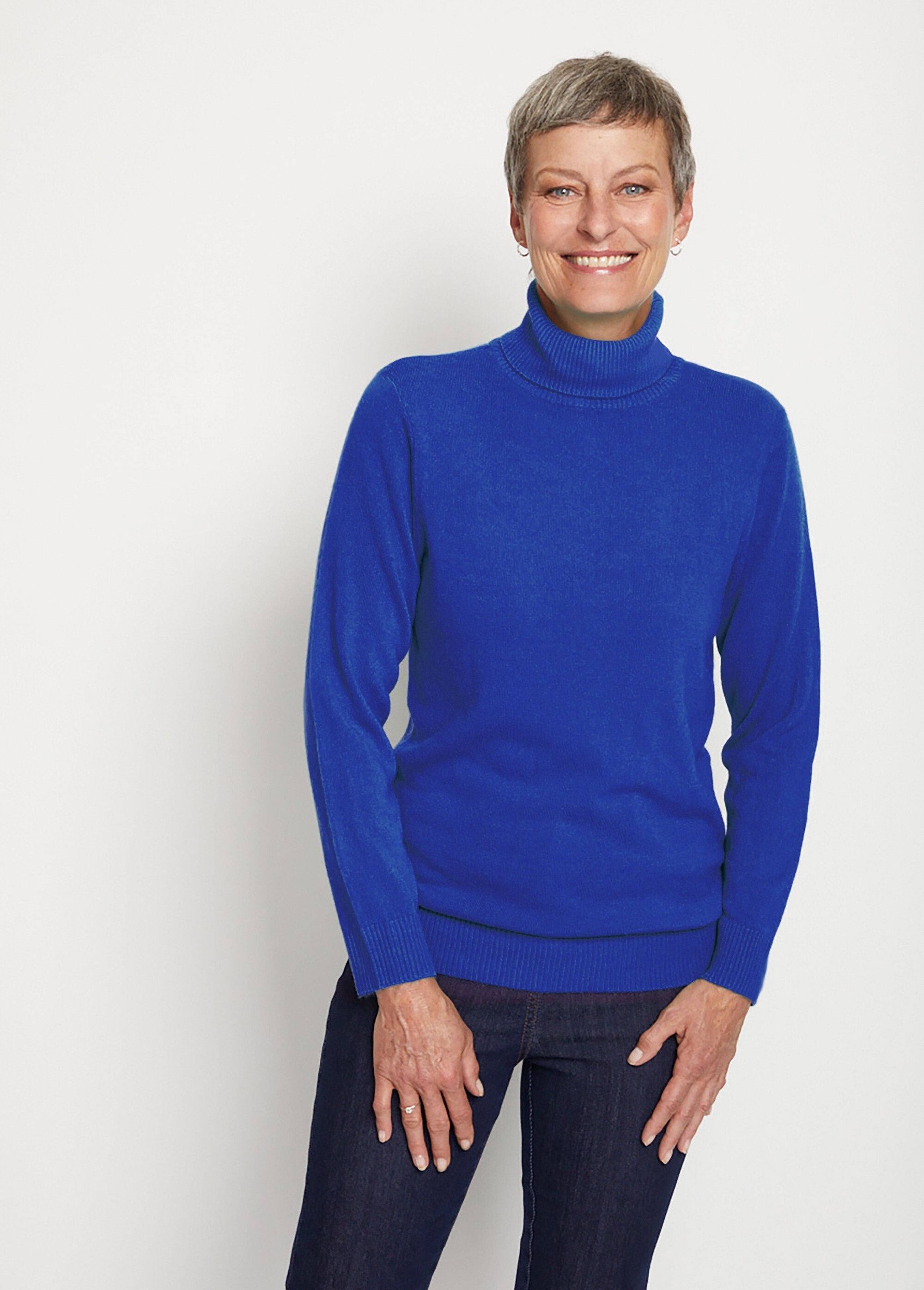 Pull_doux_col_roulé_manches_longues_Bleu_FA1_slim