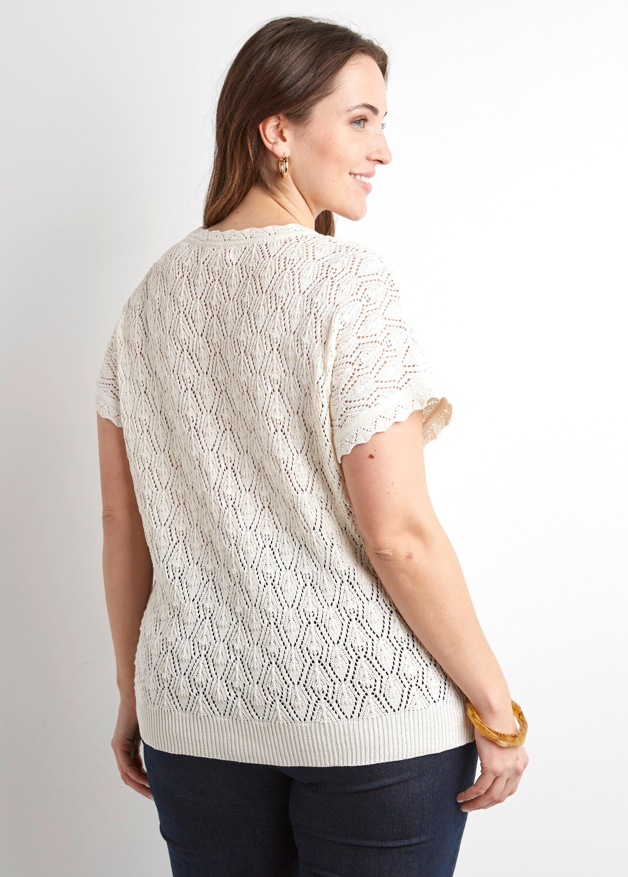 Pull_coton_court_col_rond_ajouré_effet_crochet_Ecru_DO1_curvy