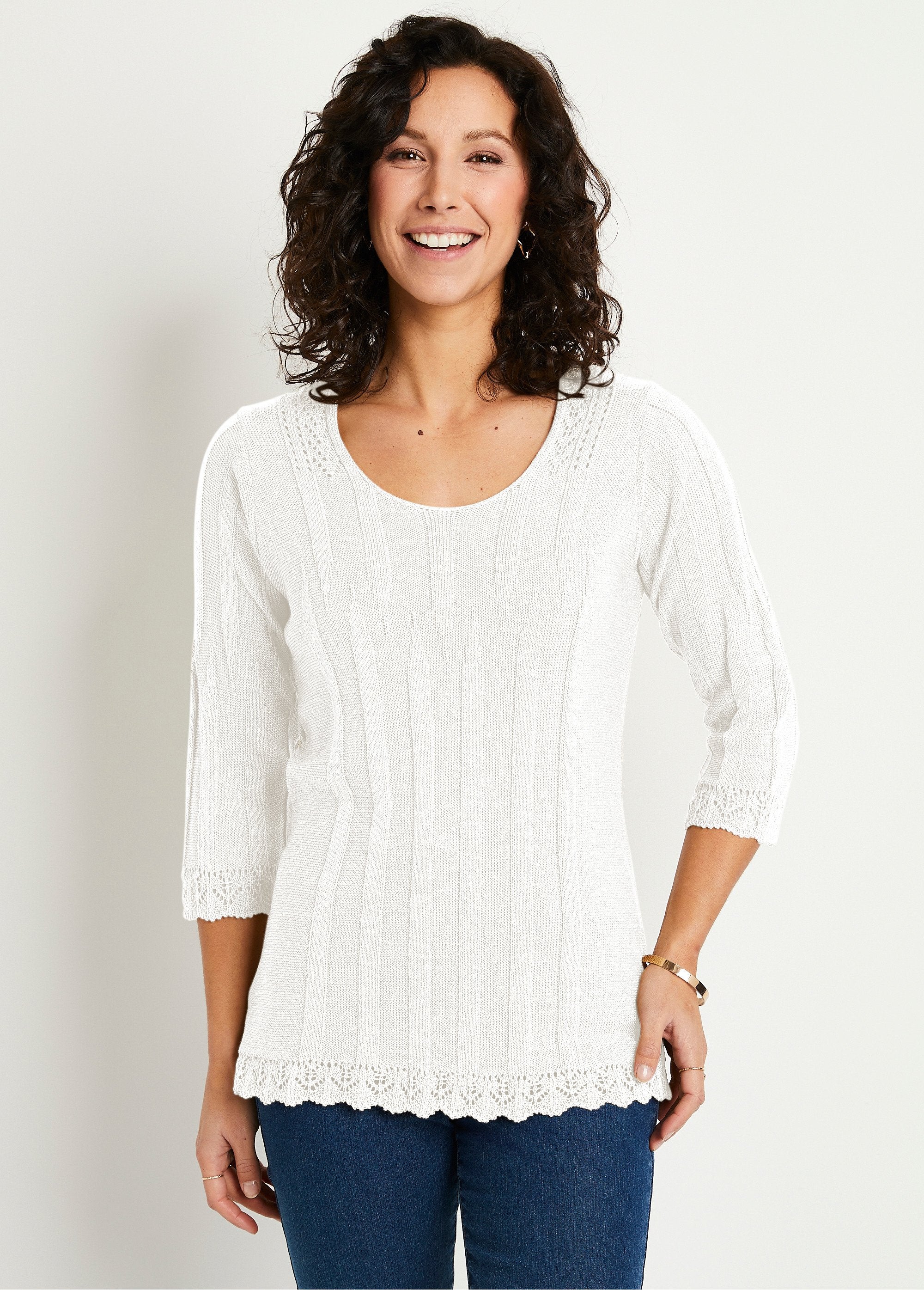 Pull_court_ajouré_col_rond_Blanc_FA1_slim