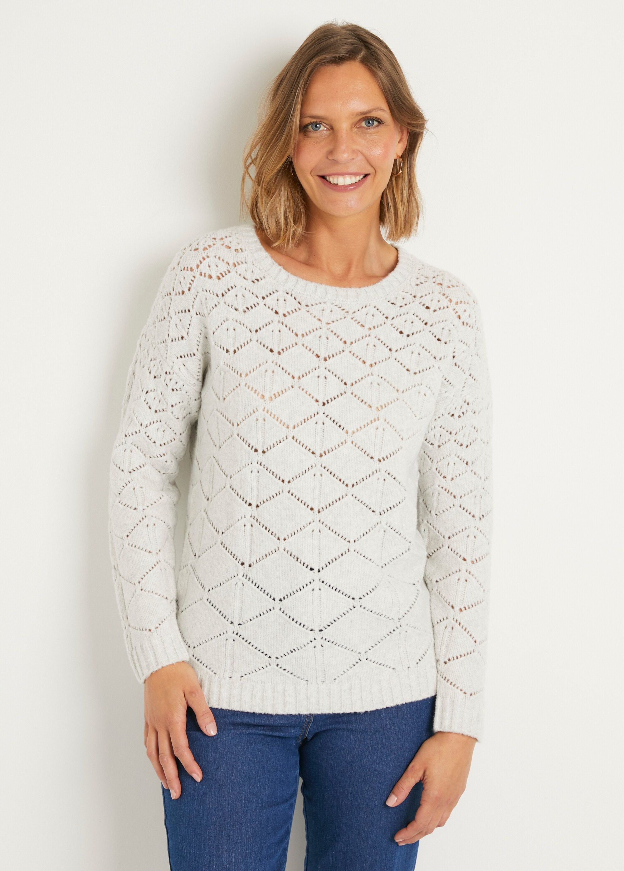 Pull_court_ajouré_col_rond_manches_longues_Gris_FA1_slim