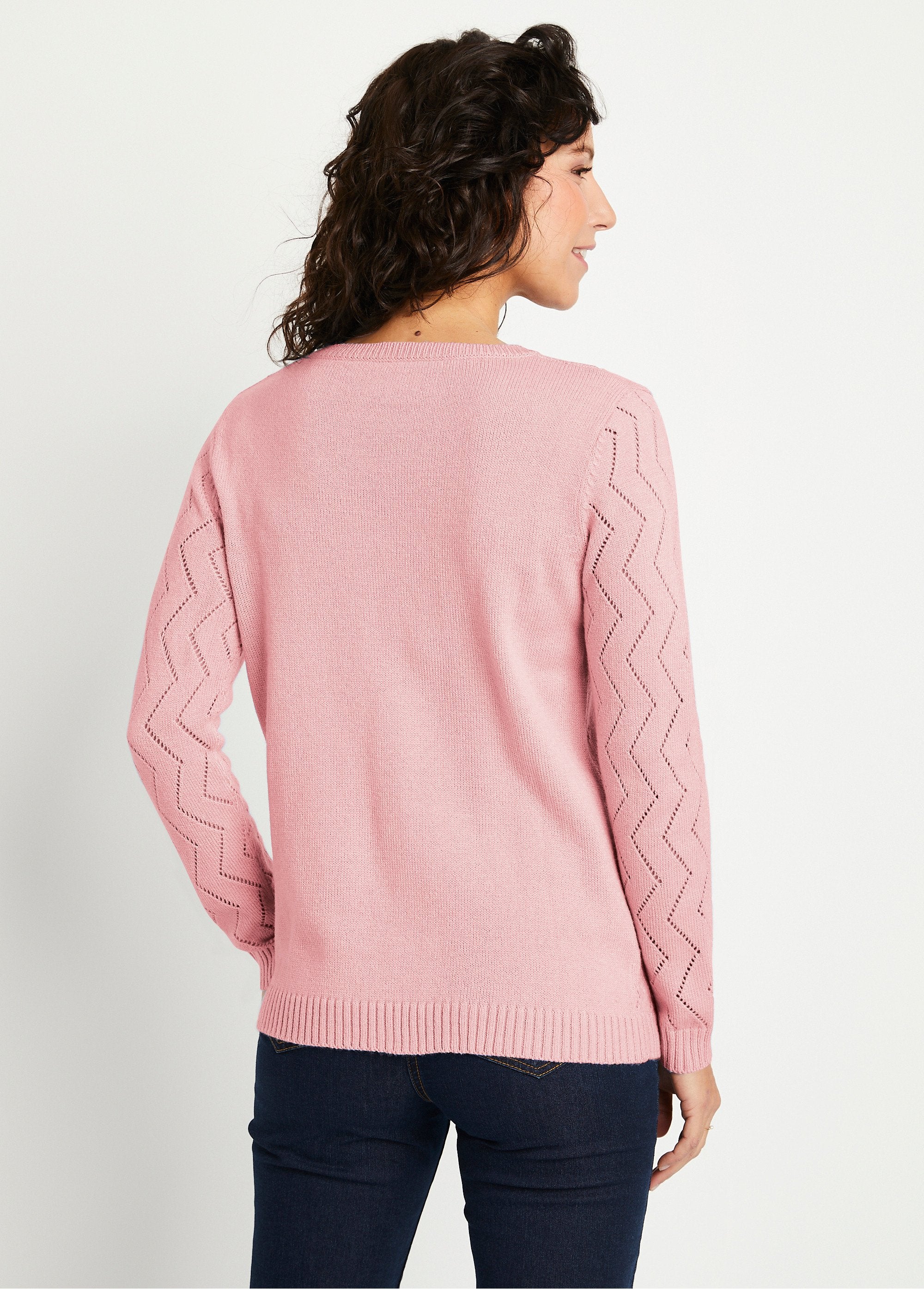 Pull_court_ajouré_torsades_Rose_DO1_slim