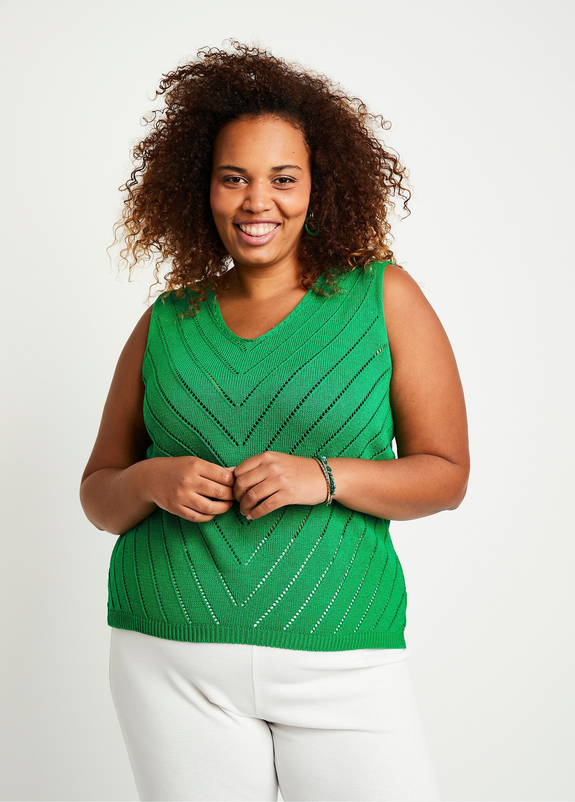 Pull_débardeur_fin_ajouré_coton_Vert_FA1_curvy