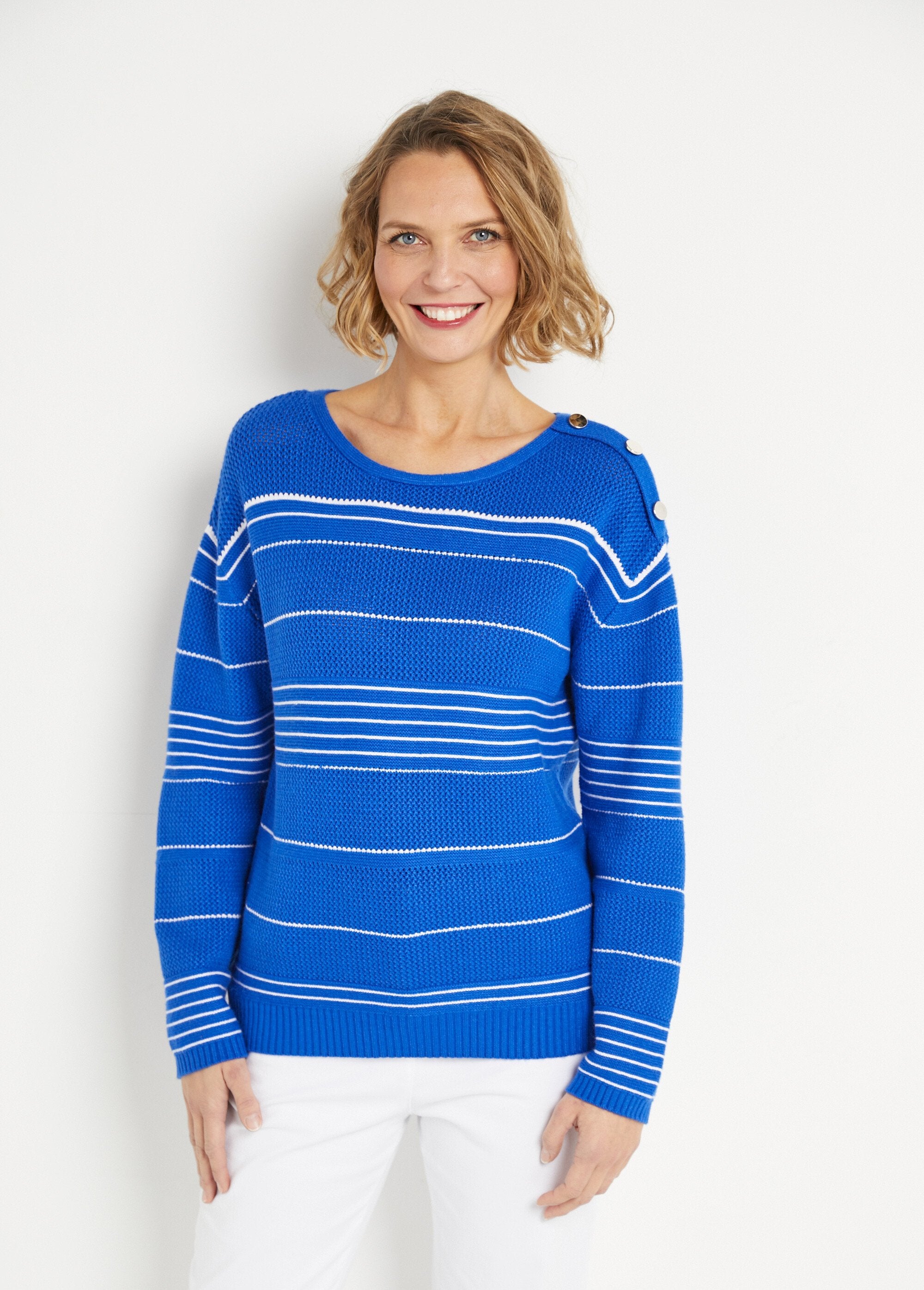 Pull_doux_rayé_col_rond_esprit_marinière_Bleu_dur_et_blanc_FA1_slim