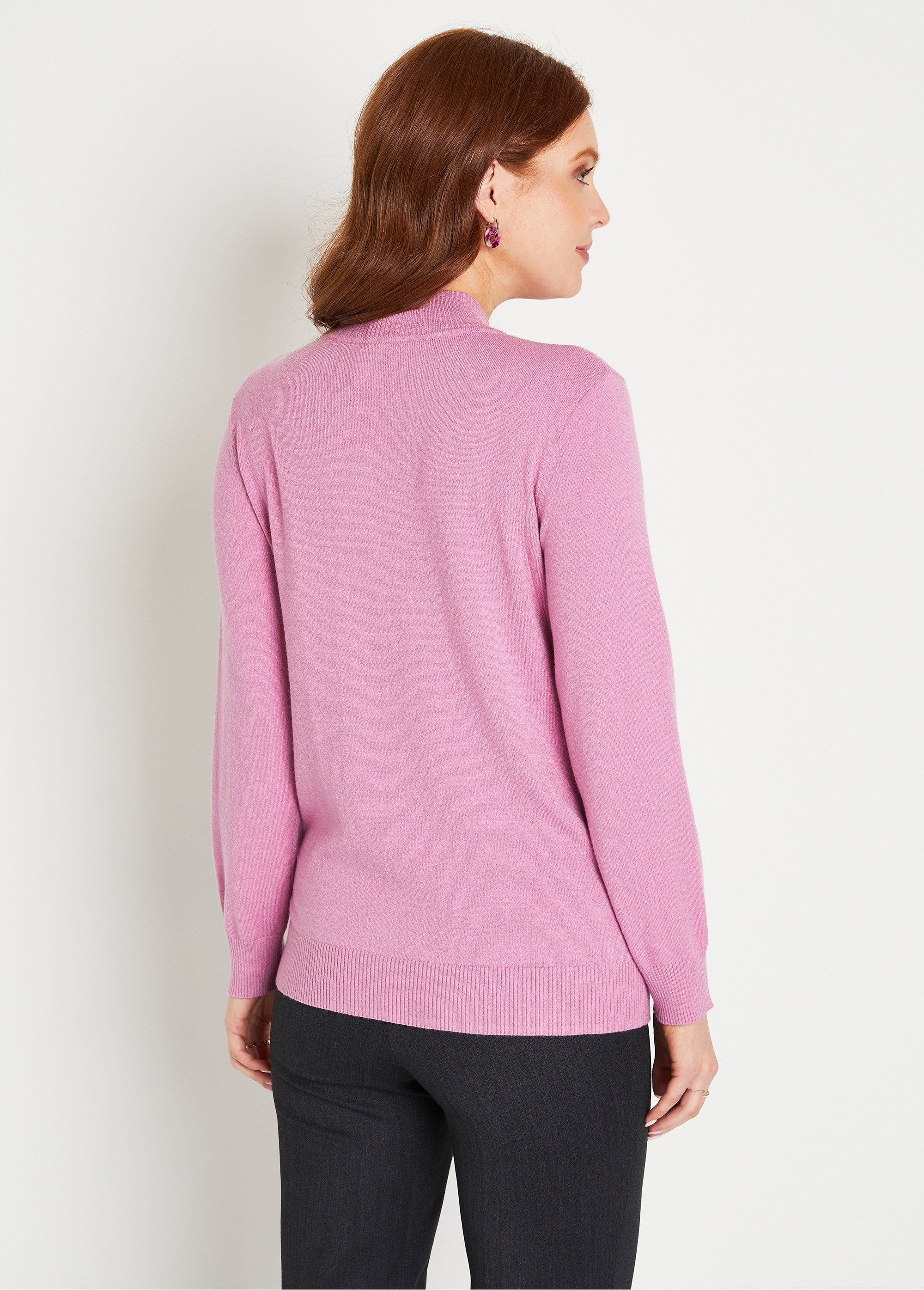 Pull_doux_uni_col_montant_modal_mélangé_Rose_DO1_slim