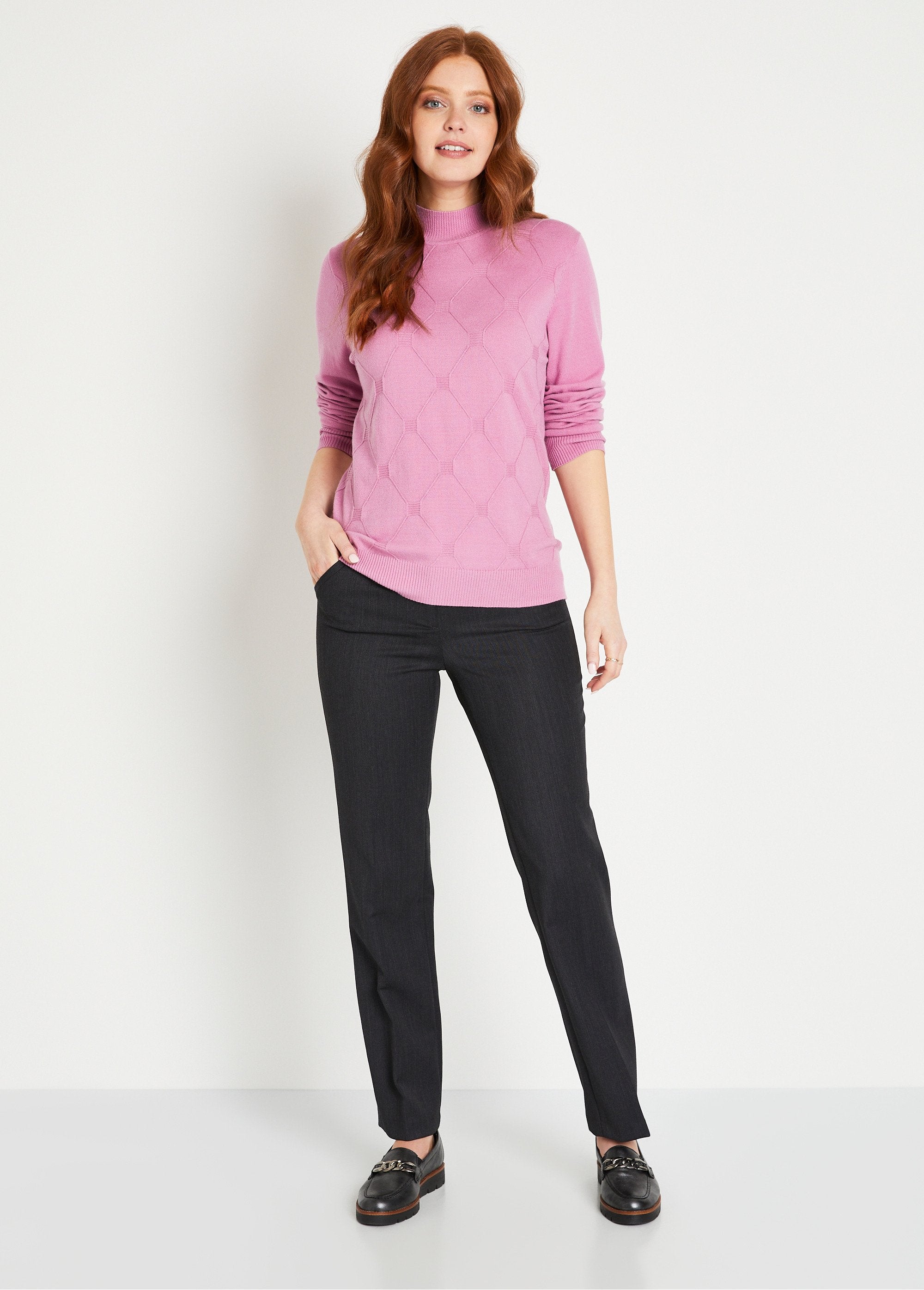 Pull_doux_uni_col_montant_modal_mélangé_Rose_SF1_slim