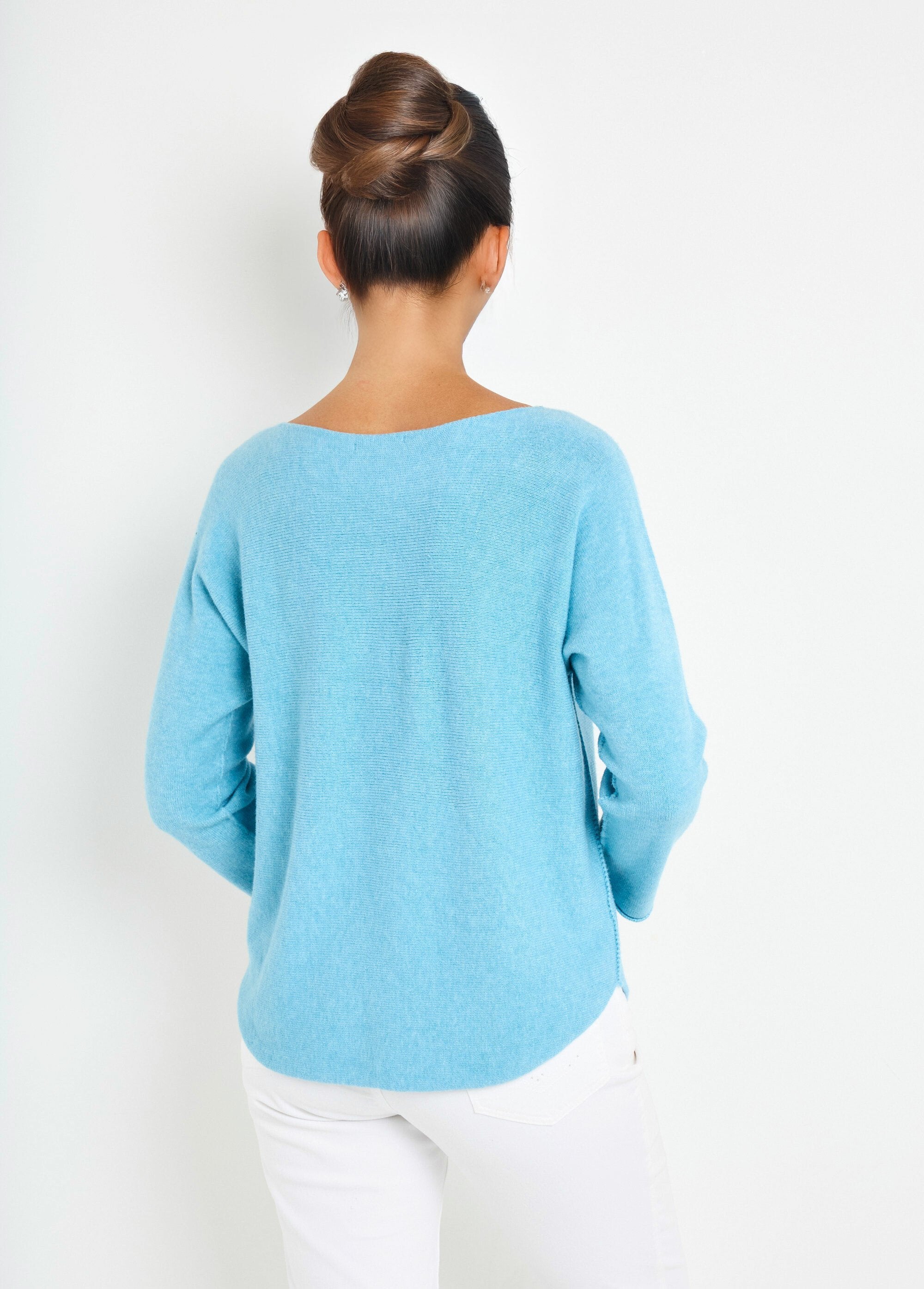 Pull_encolure_bateau_à_manches_longues_Bleu_ciel_DO1_slim