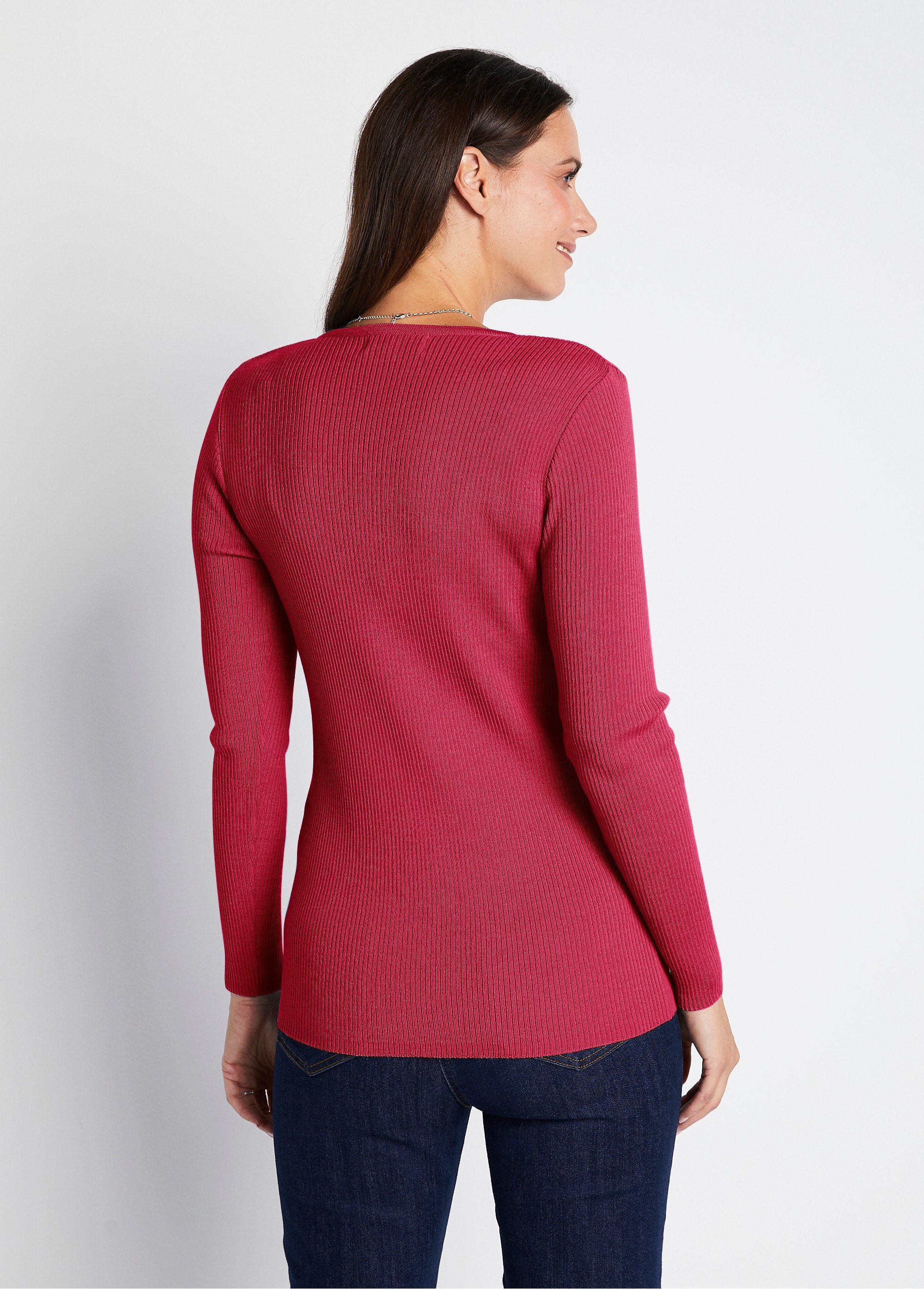 Pull_encolure_tunisienne_avec_laine_mérinos_Framboise_DO1_slim