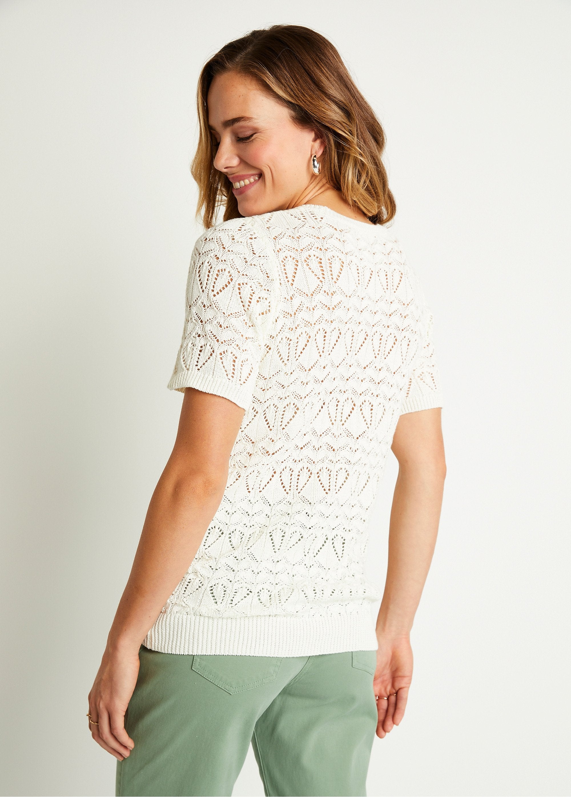 Pull_fin_ajouré_coton_manches_courtes_Ficelle_DO1_slim