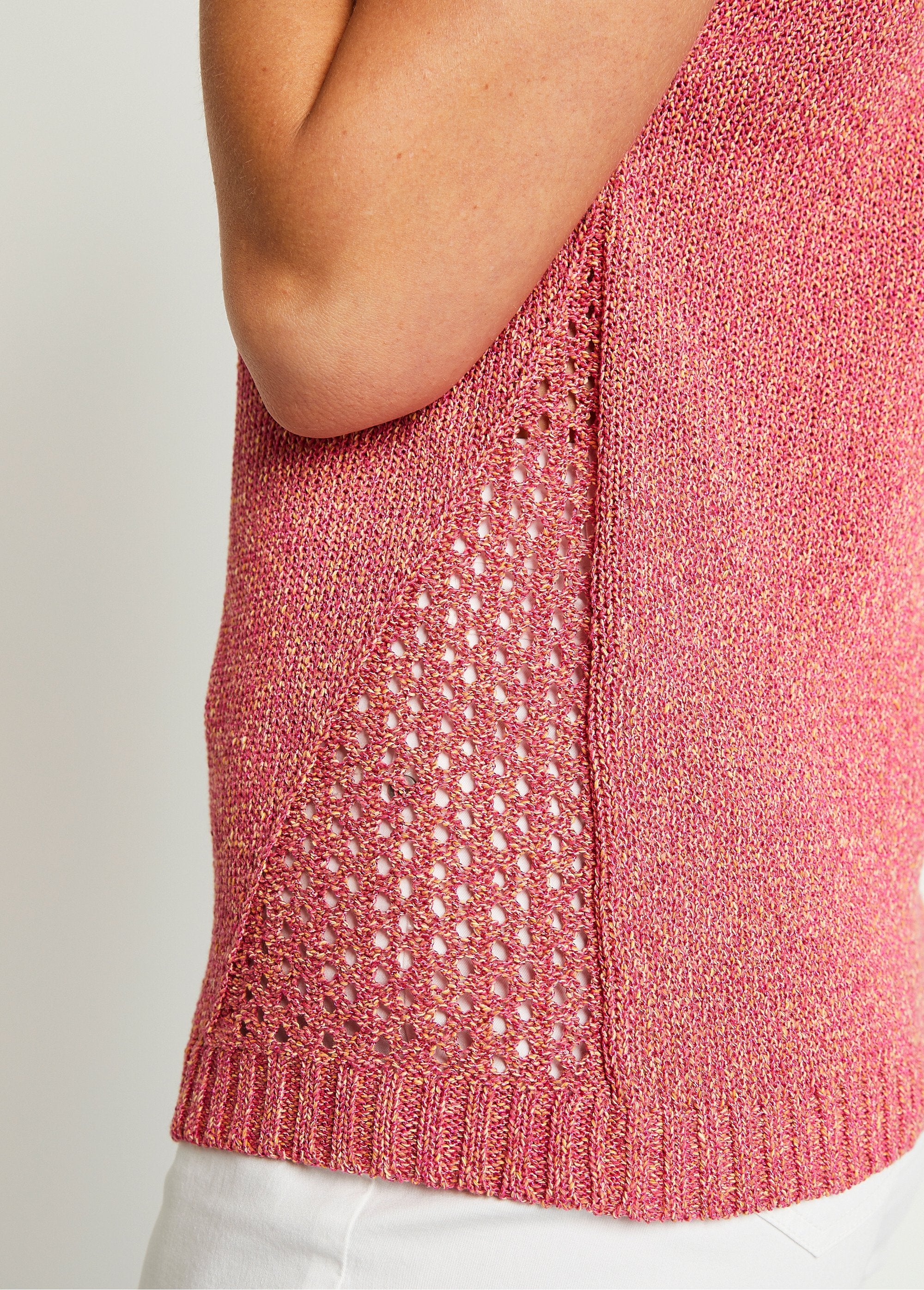 Fine_openwork_short-sleeved_sweater_Fuchsia_DE2_slim