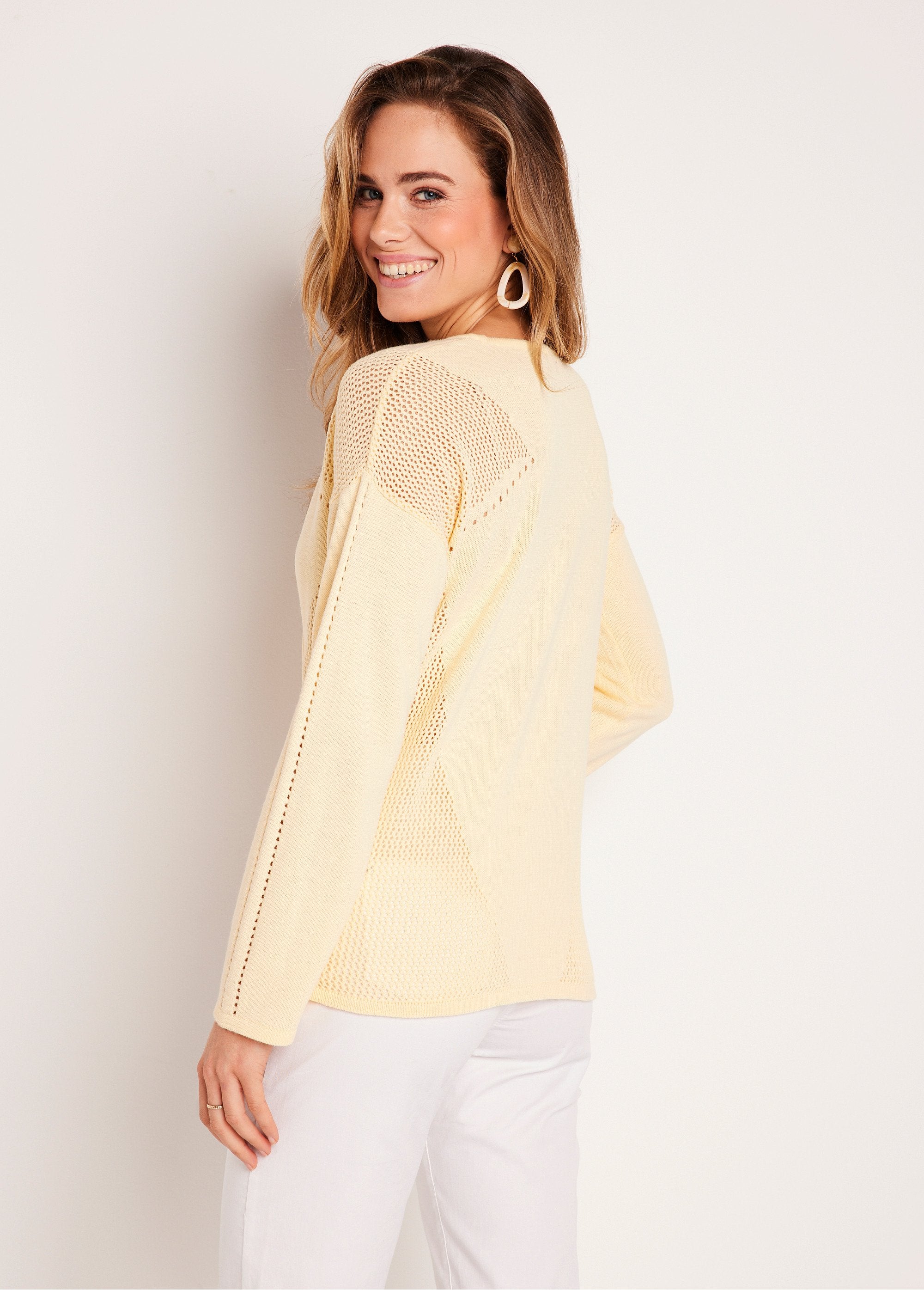 Pull_fin_ajouré_manches_longues_Vanille_DO1_slim