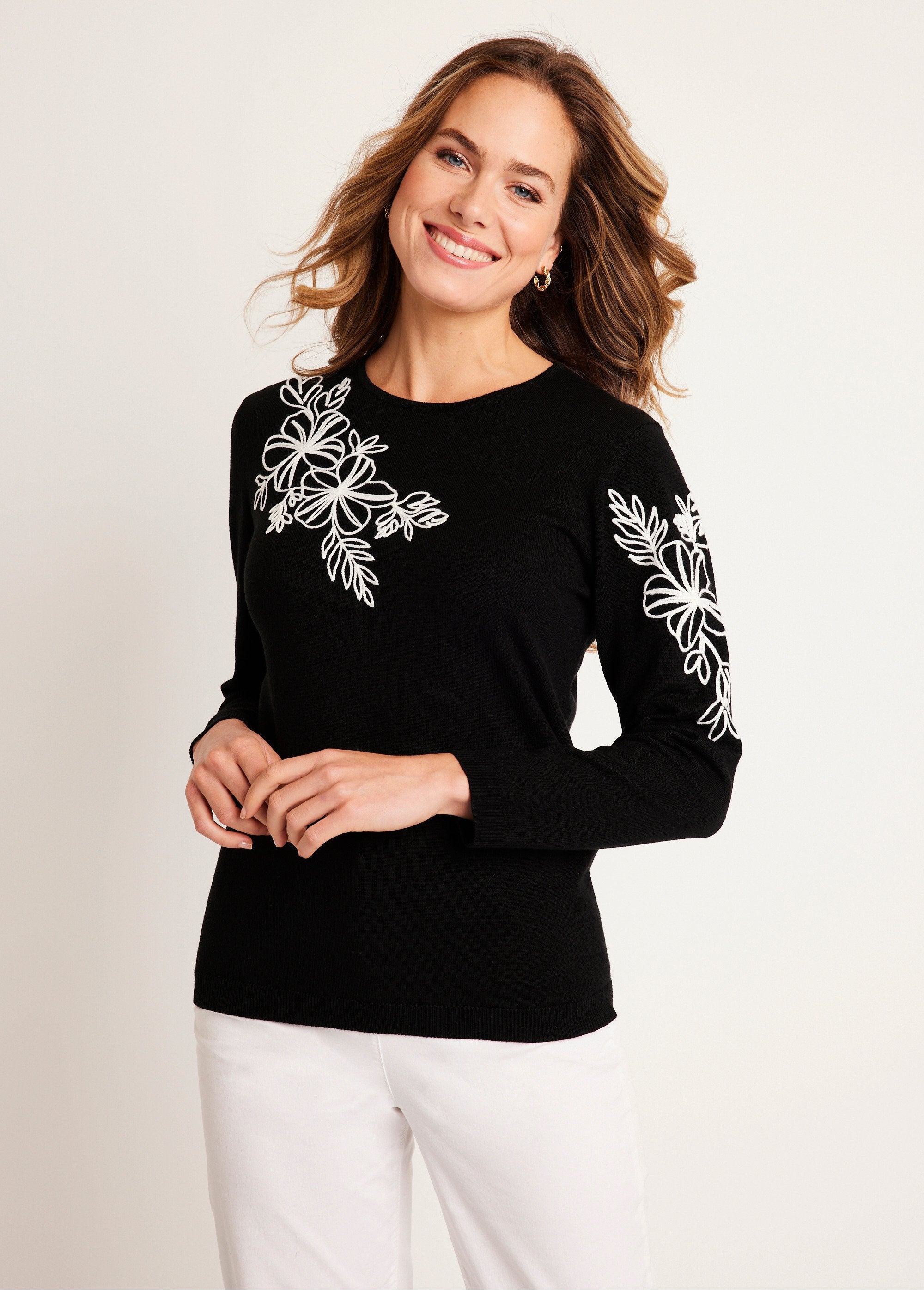 Pull_fin_brodé_Noir_et_blanc_FA1_slim