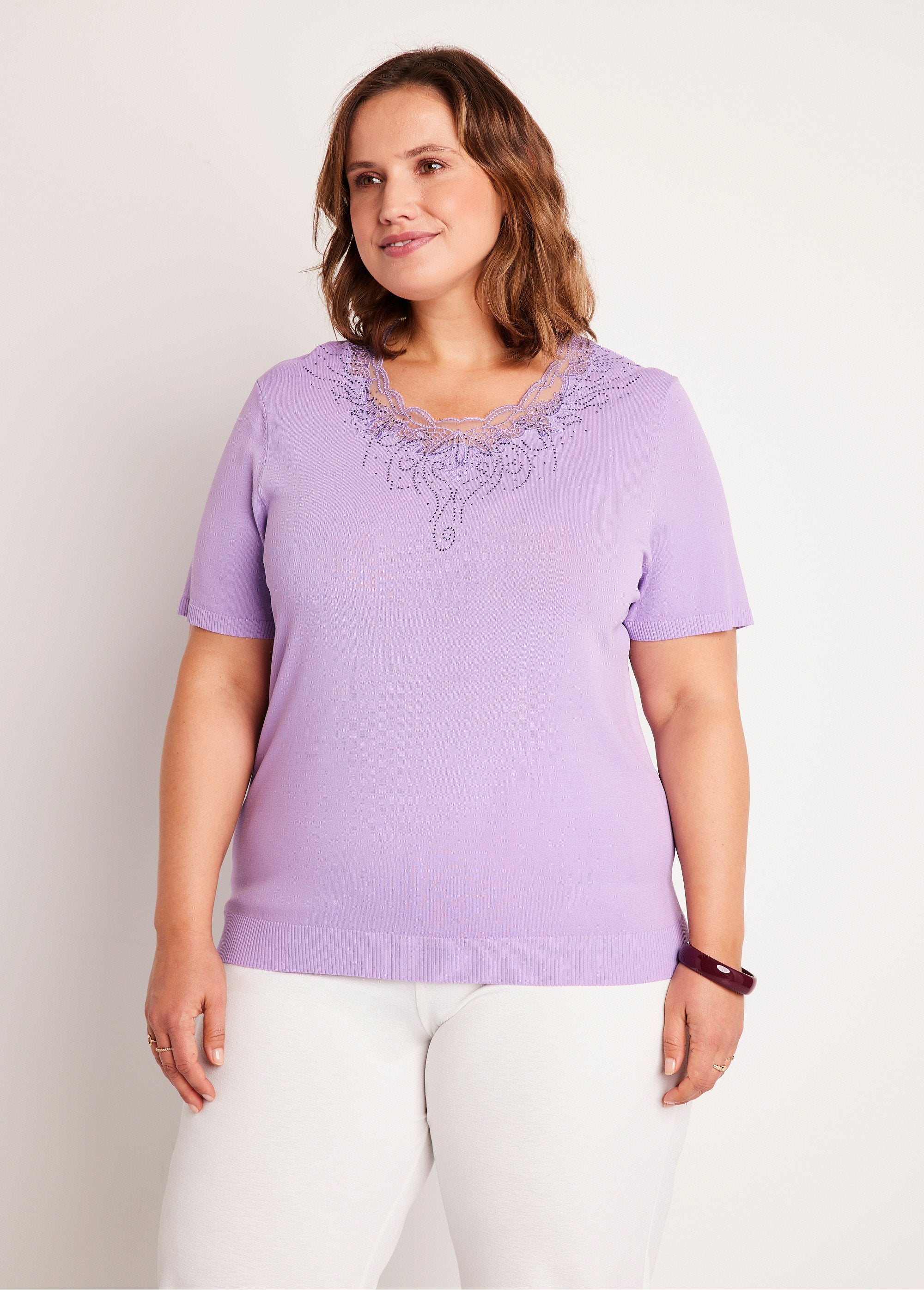 Pull_fin_brodé_manches_courtes_Lilas_FA1_curvy