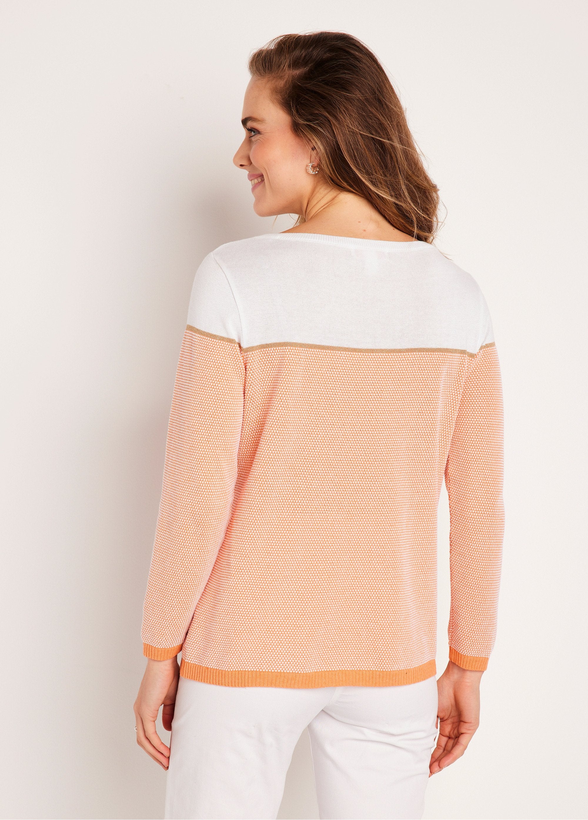 Pull_fin_col_rond_manches_longues_Blanc_et_orange_DO1_slim