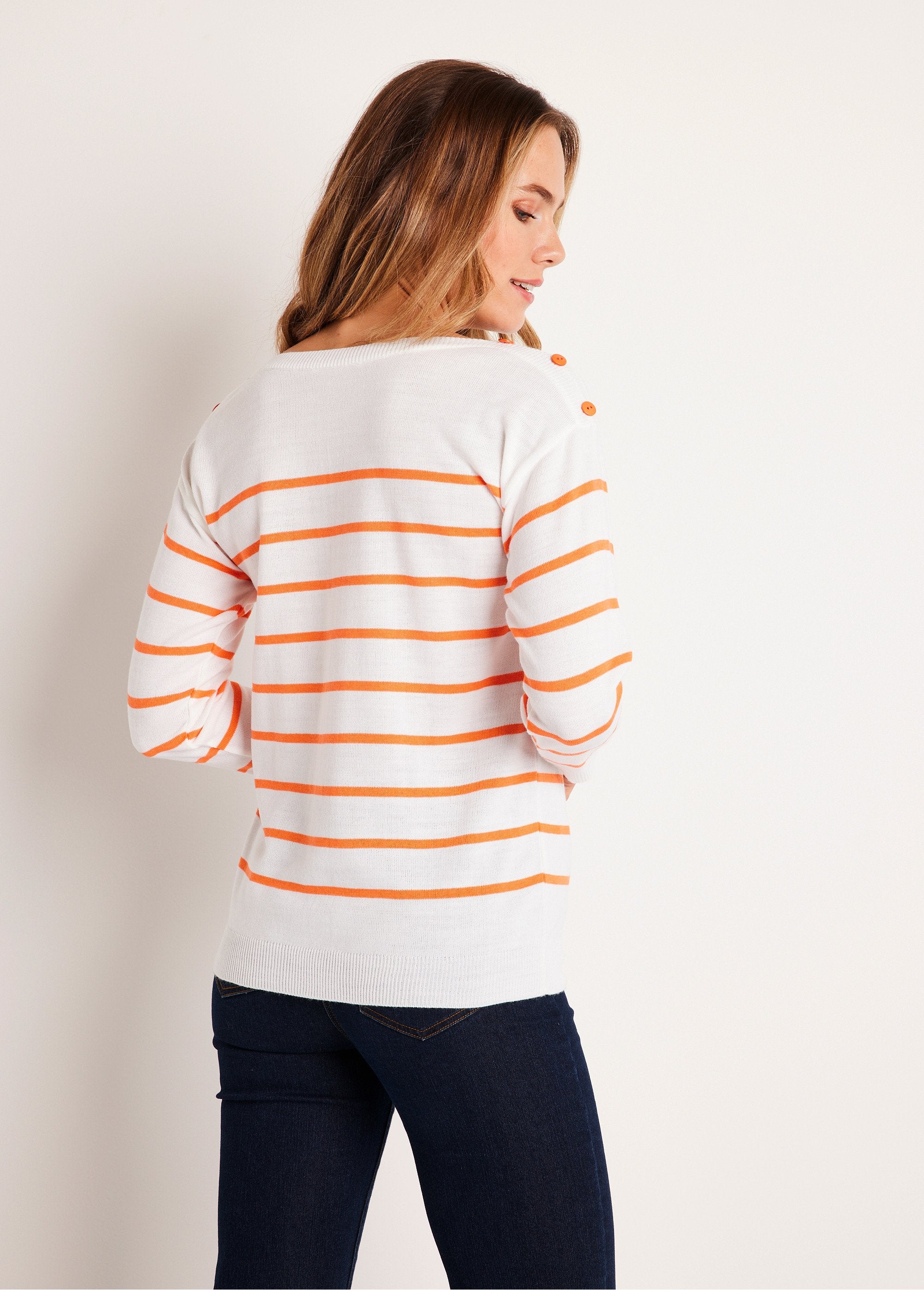 Pull_fin_rayé_Blanc_et_orange_DO1_slim