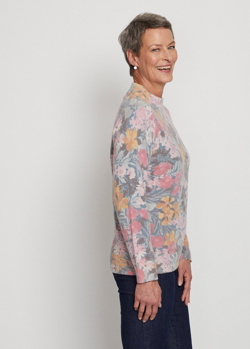 Pull_fin_chaud_imprimé_col_rond_mélange_laine_Rose_et_vert_DR1_slim