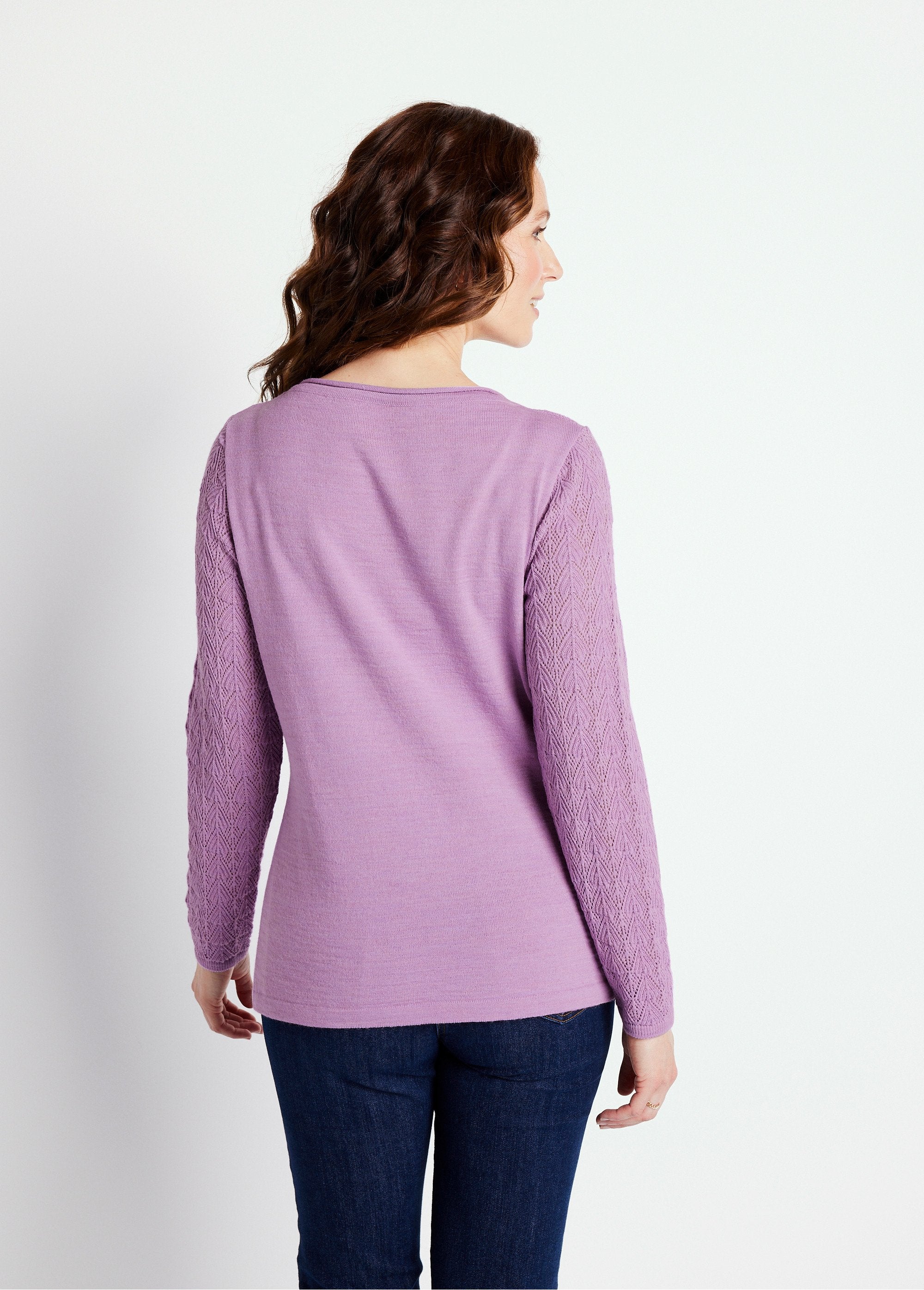 Pull_jersey_et_ajouré_manches_longues_Lilas_DO1_slim