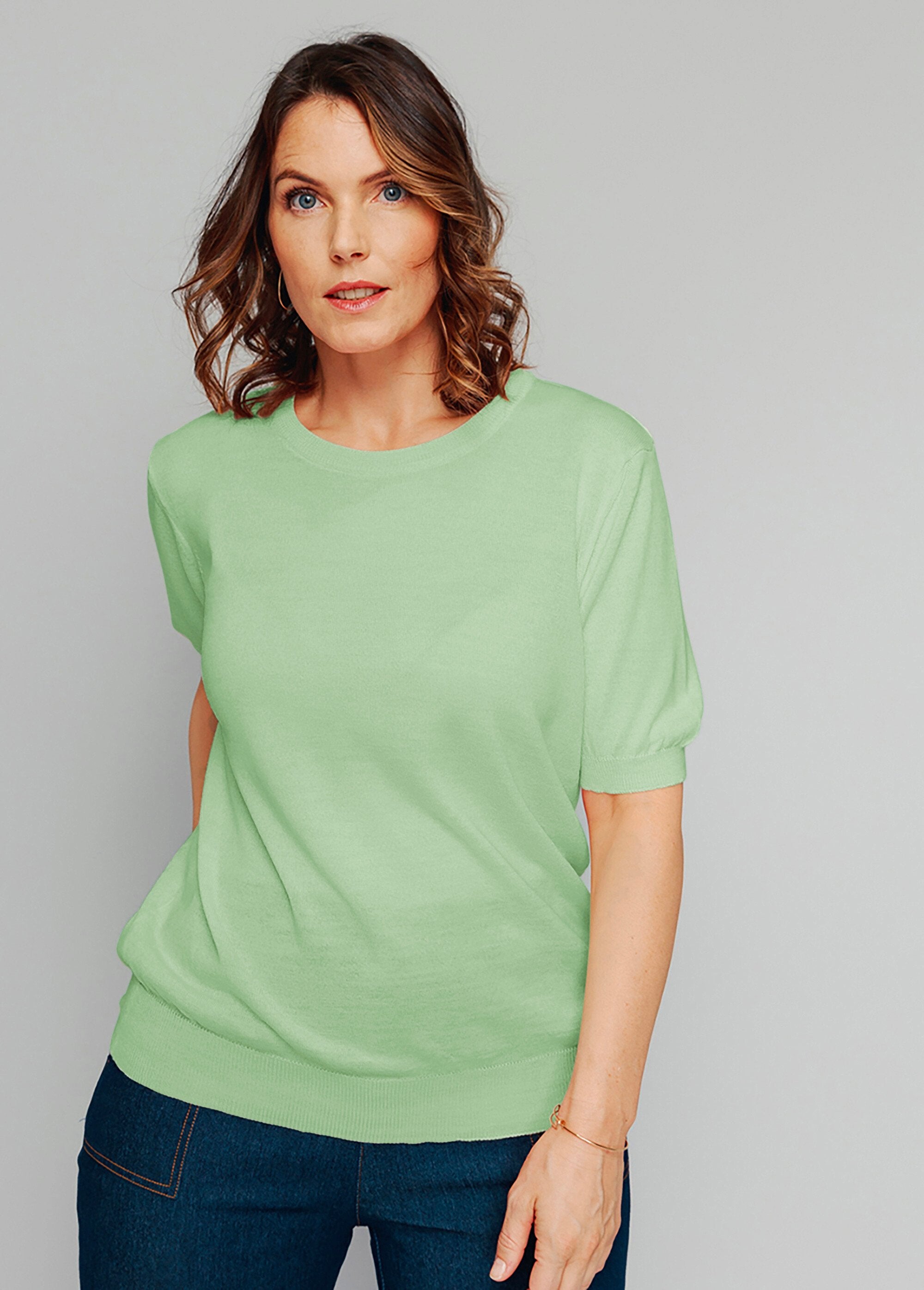 Pull_laine_mérinos_manches_courtes_Vert_nil_FA1_curvy