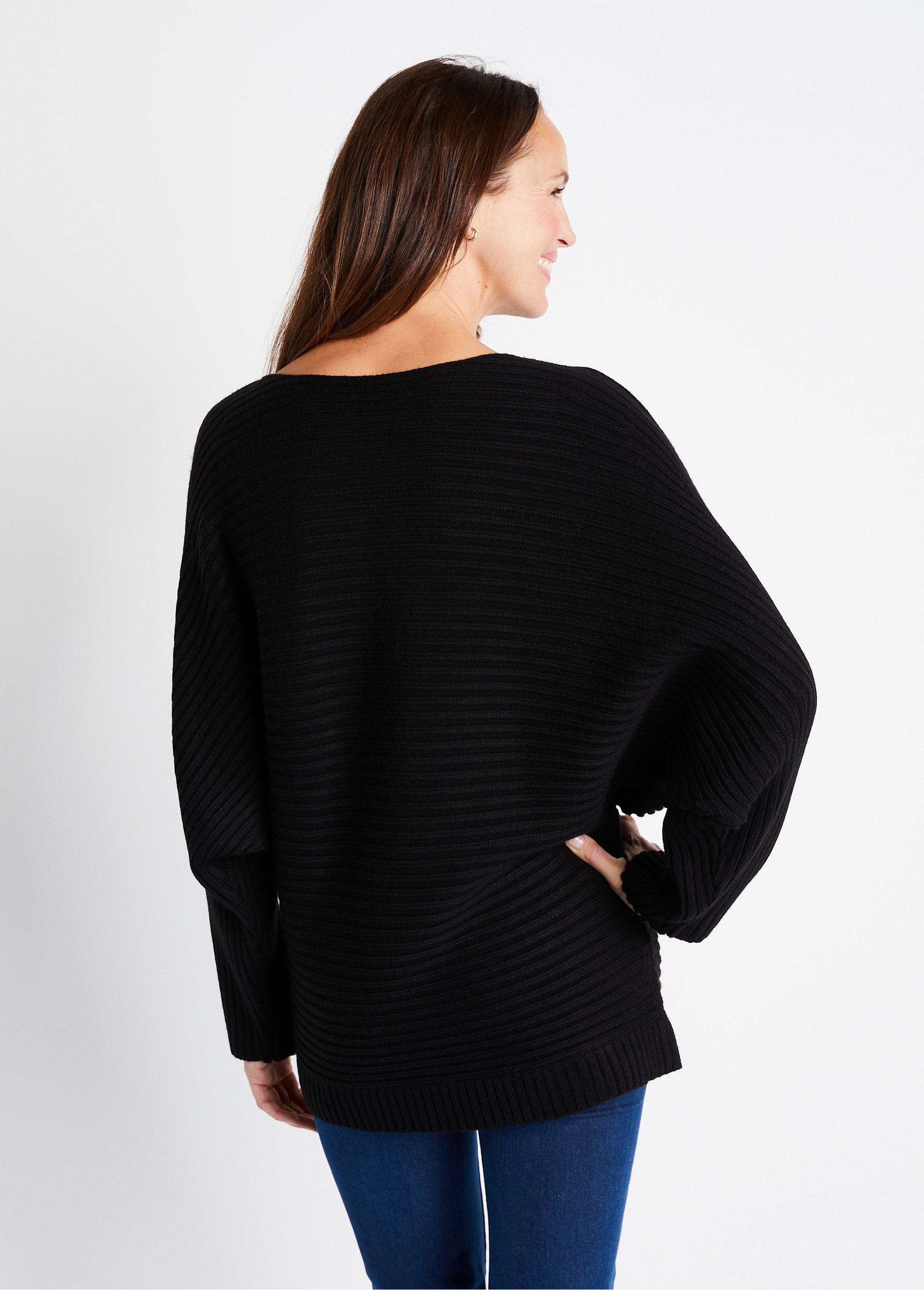 Pull_maille_côtelée_manches_chauve-souris_Noir_DO1_slim