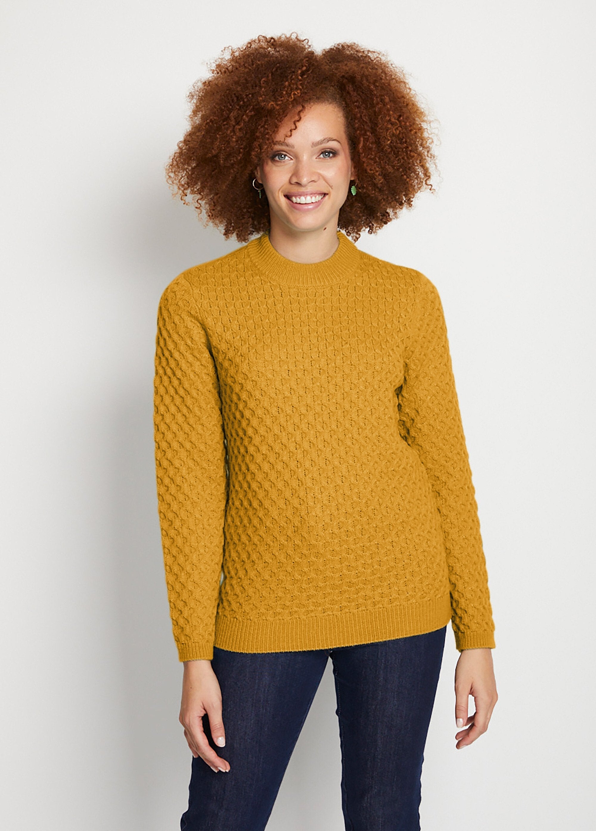 Pull_chaud_court_col_montant_maille_épaisse_Curry_FA1_slim