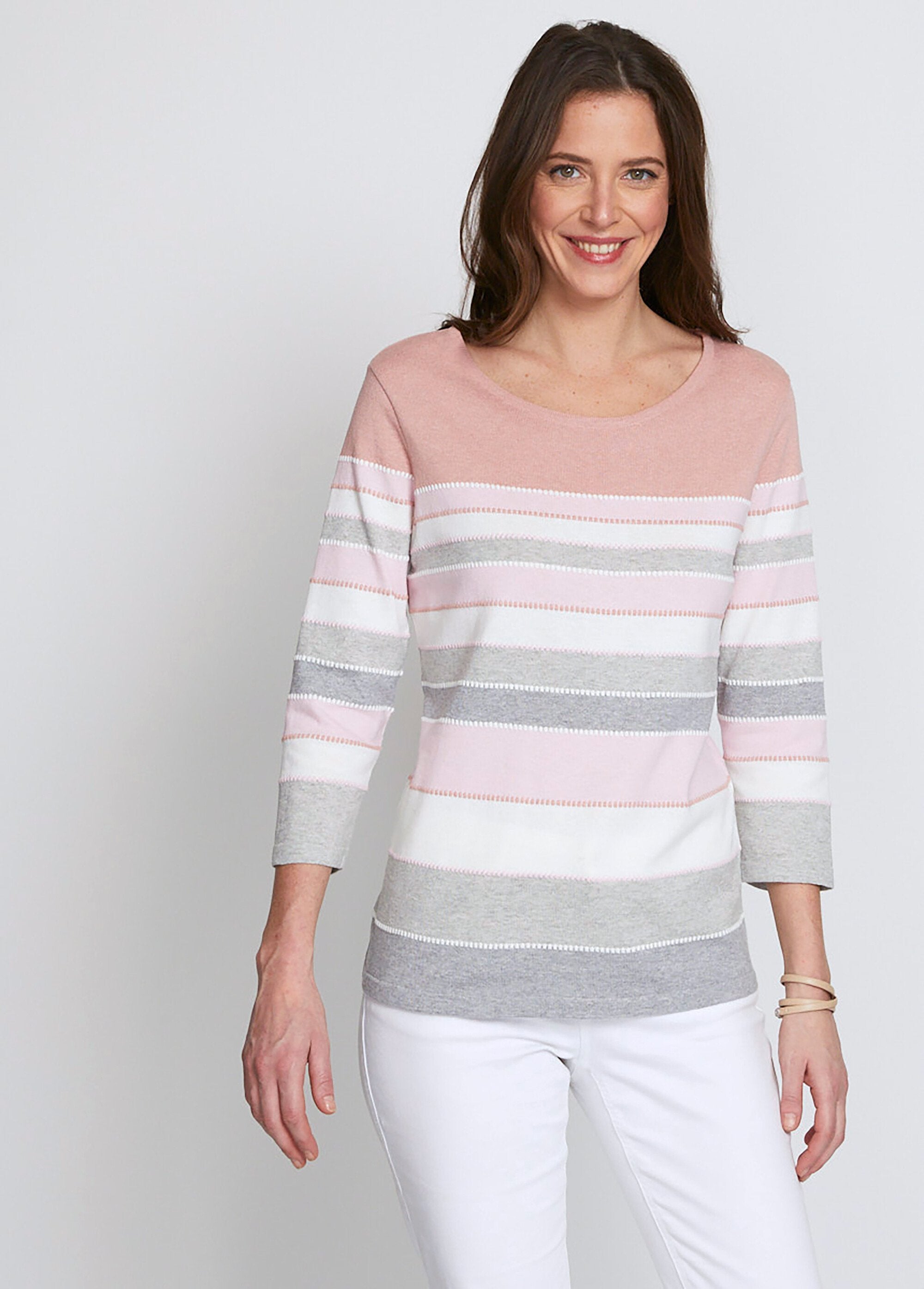 Pull_maille_jacquard_fantaisie_Raye_rose_FA1_slim