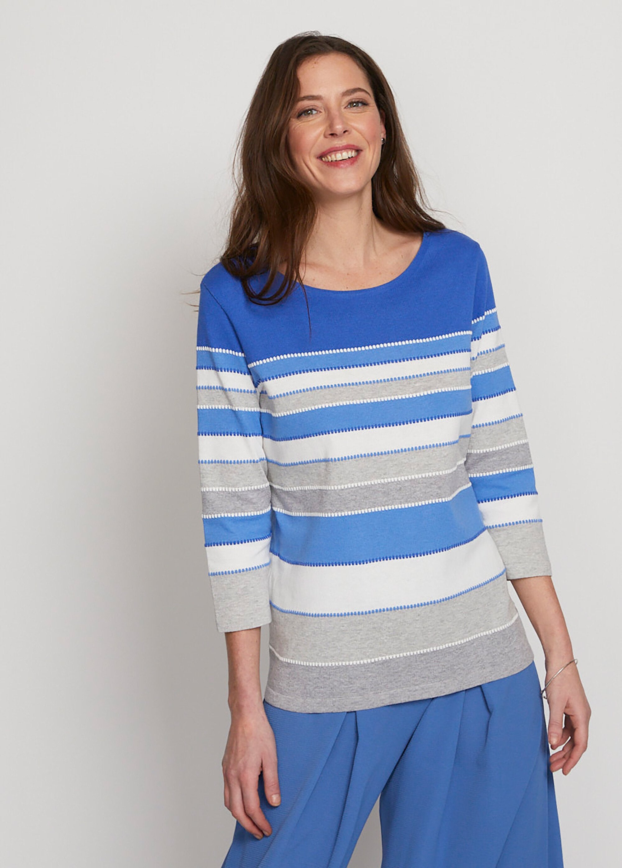 Pull_maille_jacquard_fantaisie_Raye_bleu_FA1_slim