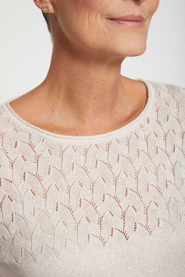 Pull Cache Cache Manches 3/4 - Taille 38/40, Motif Léopard, Occasion Très Bon état