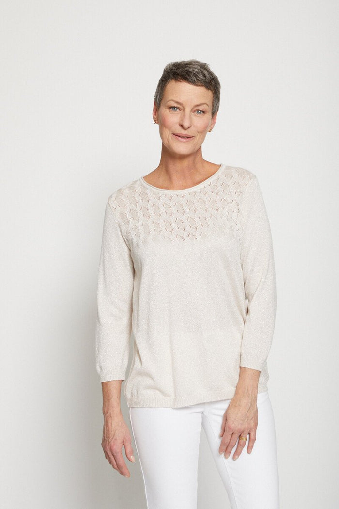 Pull Cache Cache Manches 3/4 - Taille 38/40 - Motif Léopard - Occasion Très Bon état