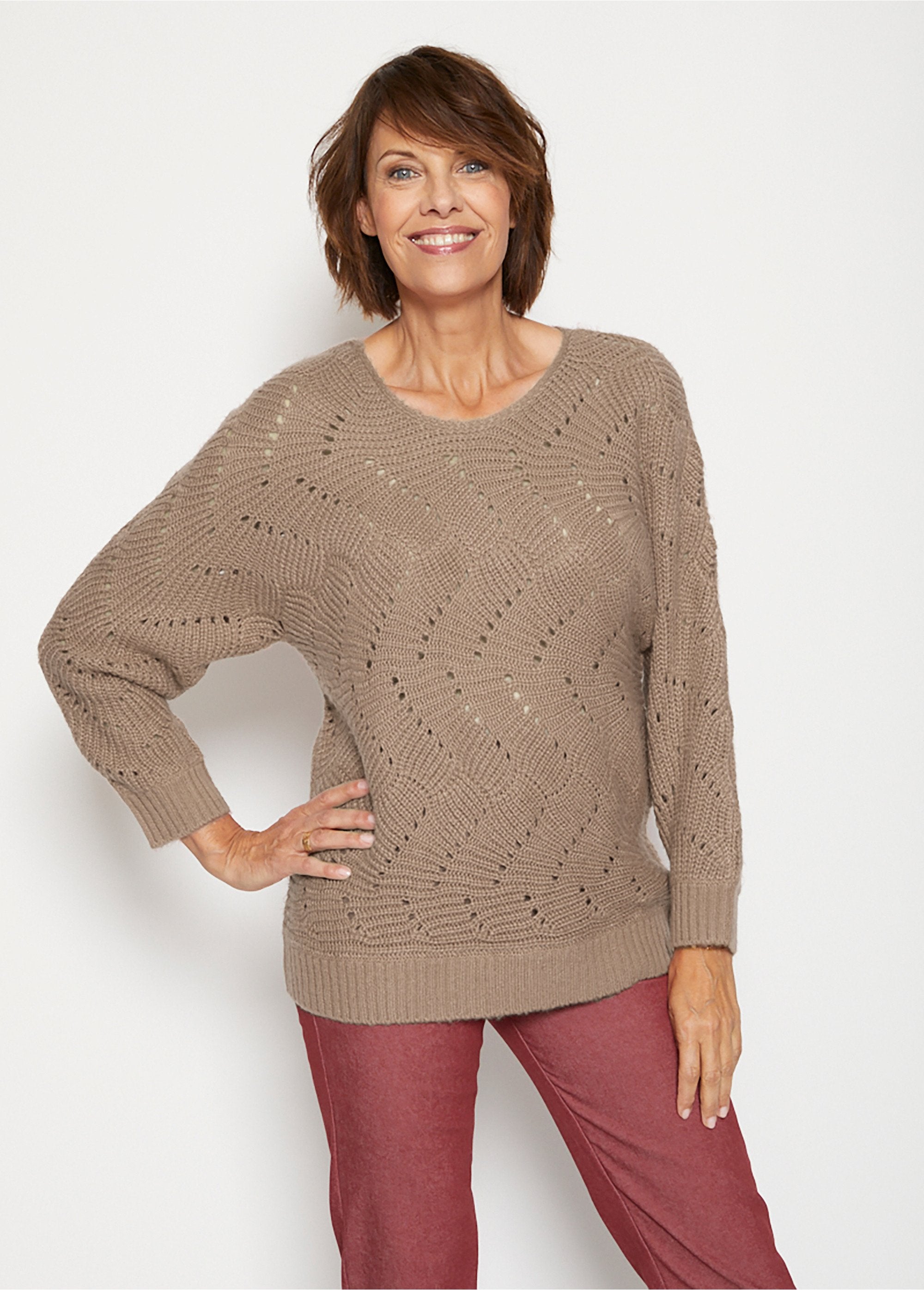 Pull_manches_chauve-souris_maille_fantaisie_Taupe_FA1_slim