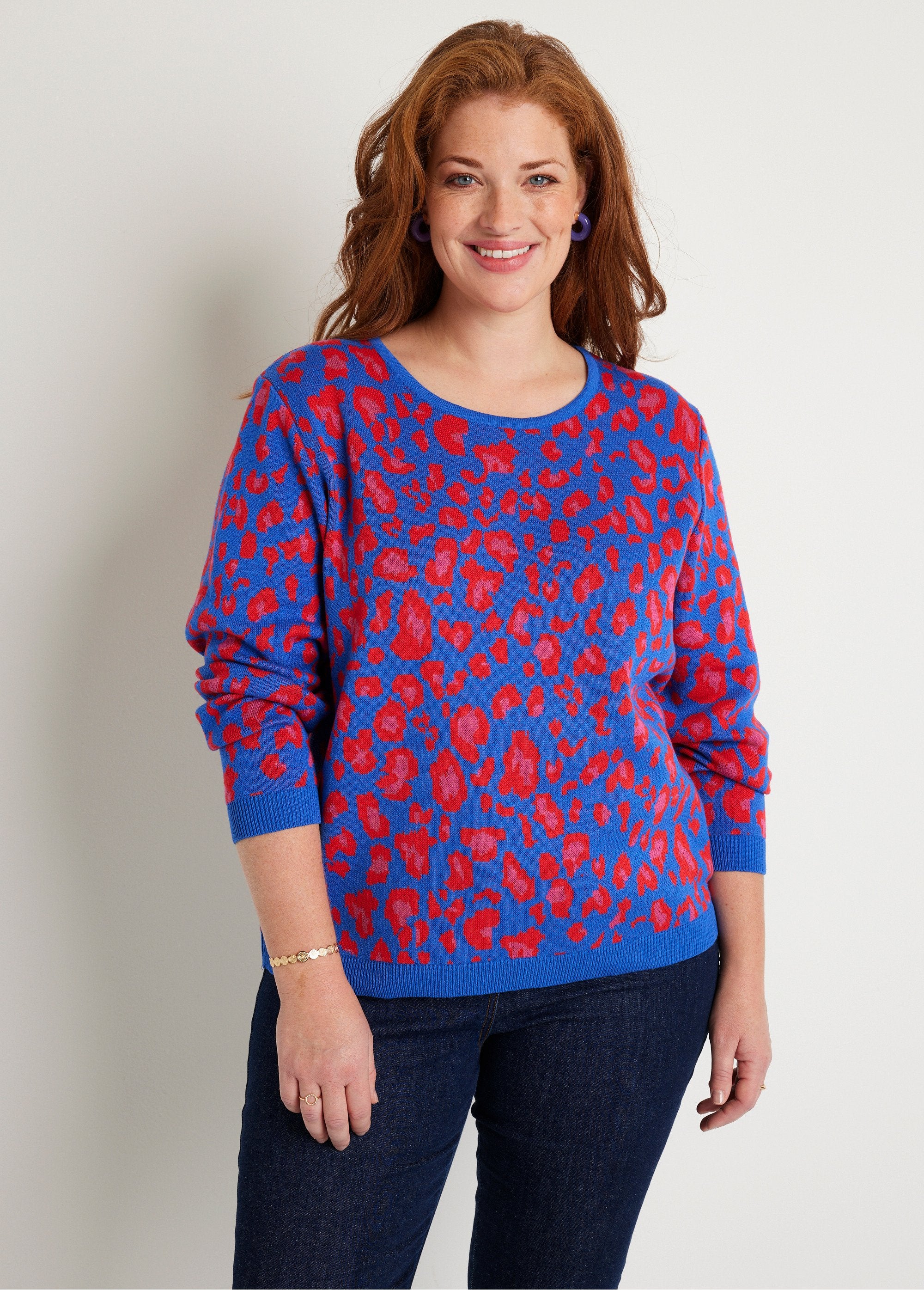 Pull_motif_léopard_col_rond_Bleu_FA1_curvy