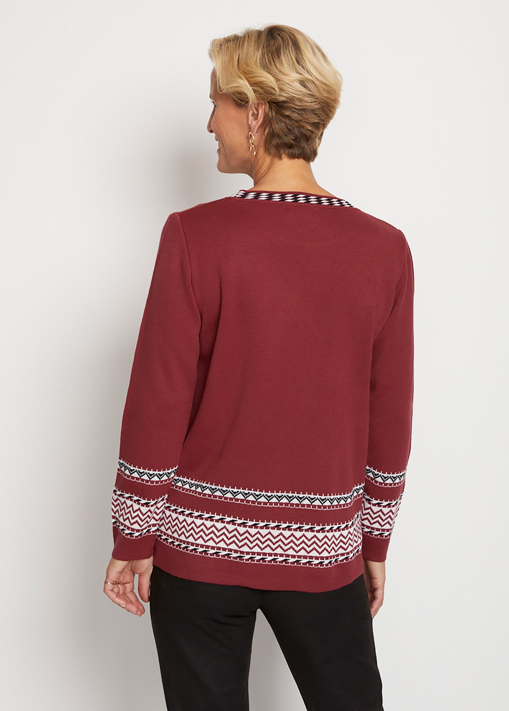 Pull-tunique_doux_mi-long_jacquard_col_rond_Bordeaux_DO1_slim