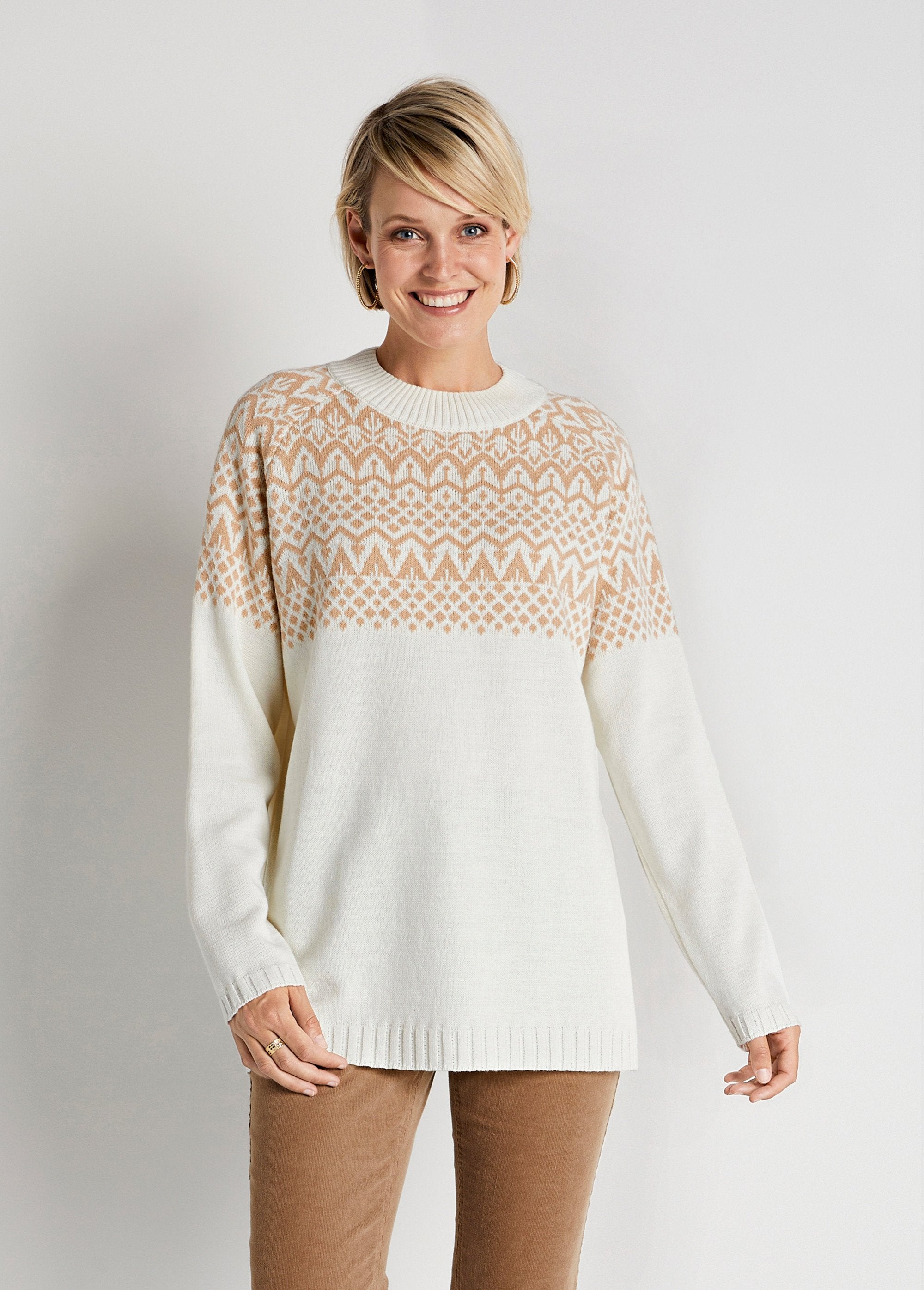 Pull-tunique_maille_jacquard_Ecru_et_beige_FA1_slim