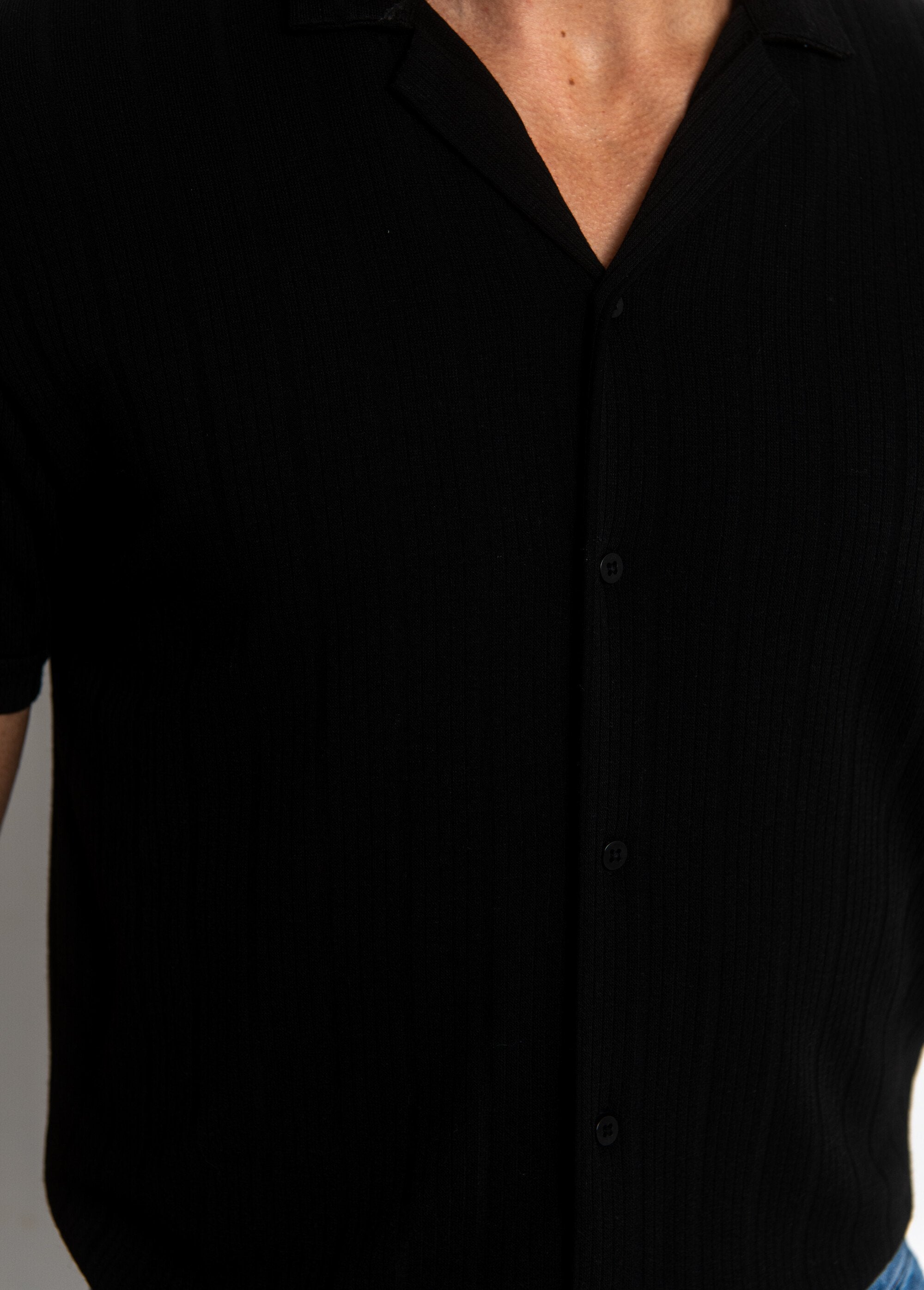 Mollig_gebreid_poloshirt_Noir_DE3_slim