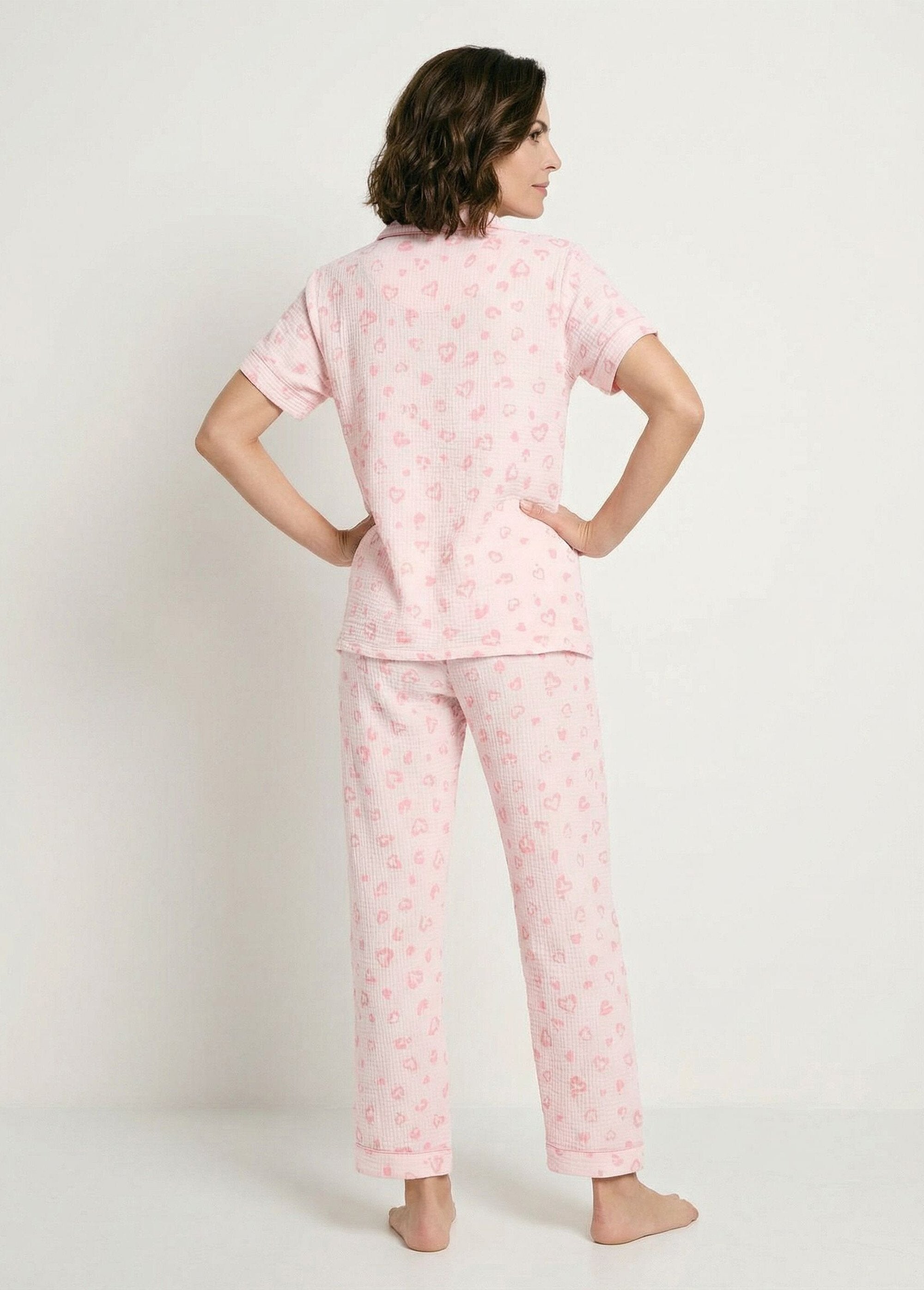 Pyjama_boutonné_gaze_de_coton_imprimée_Rose_DO1_slim