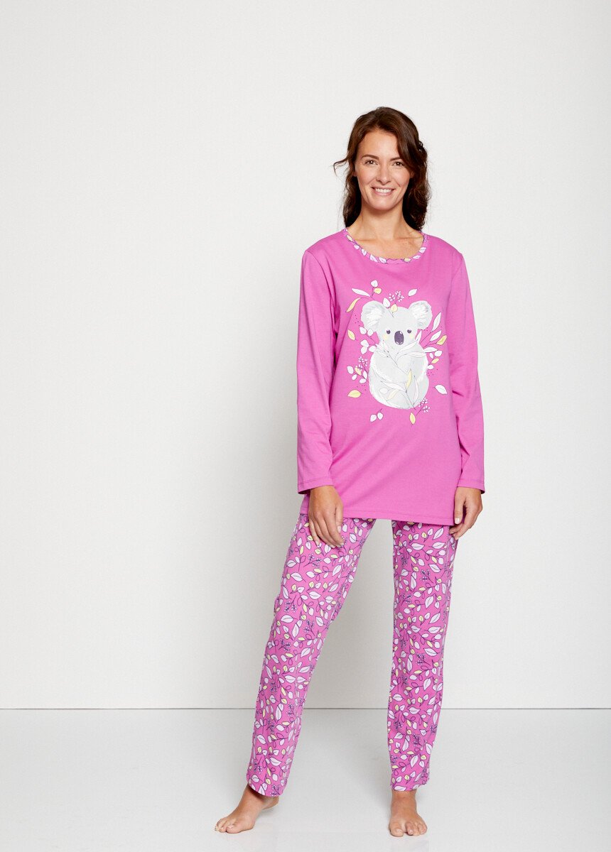 Pyjama_coton_imprimé_motif_koala_Rose_FA1_slim