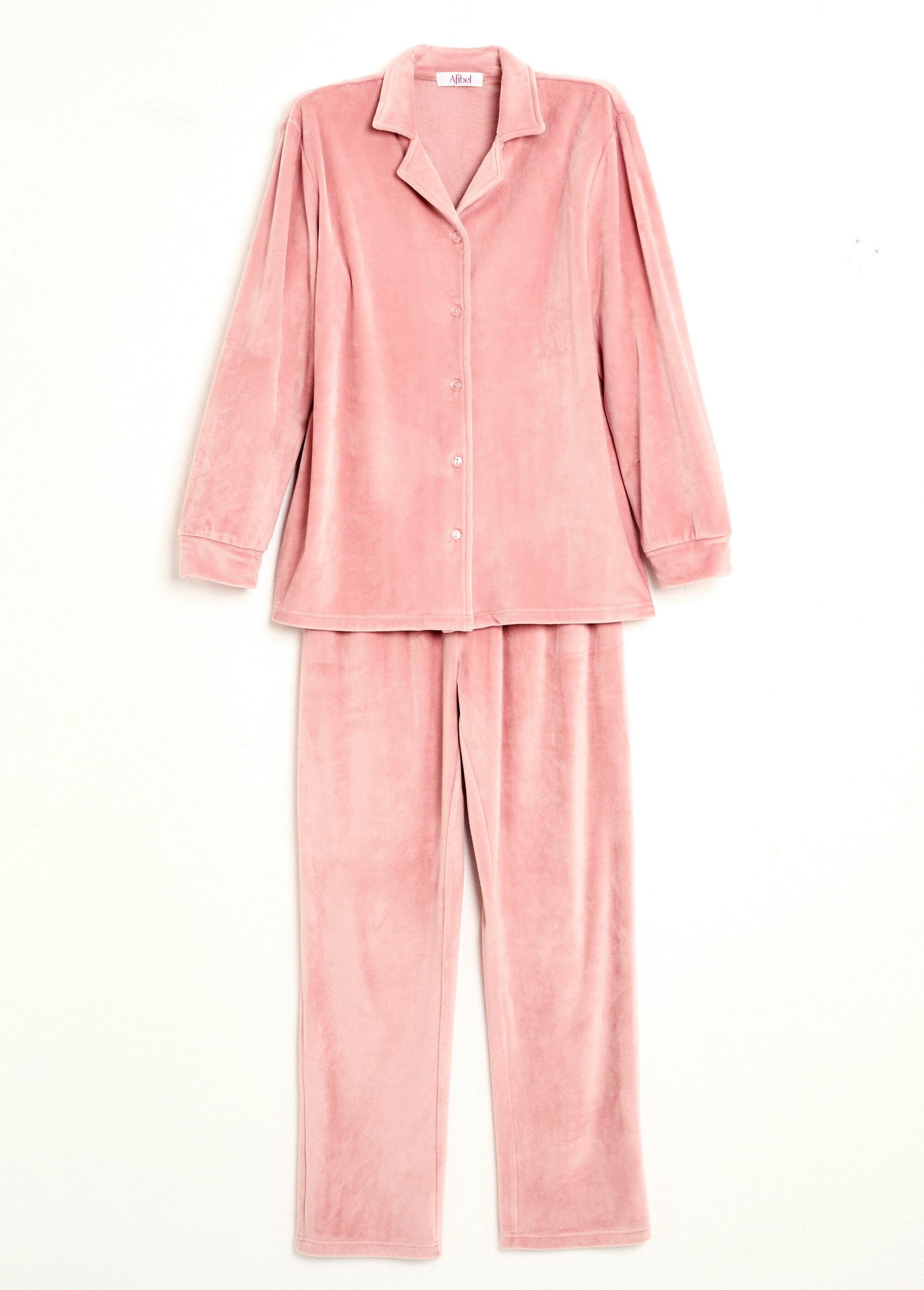 Pyjama_long_boutonné_velours_stretch_Rose_AP1_slim