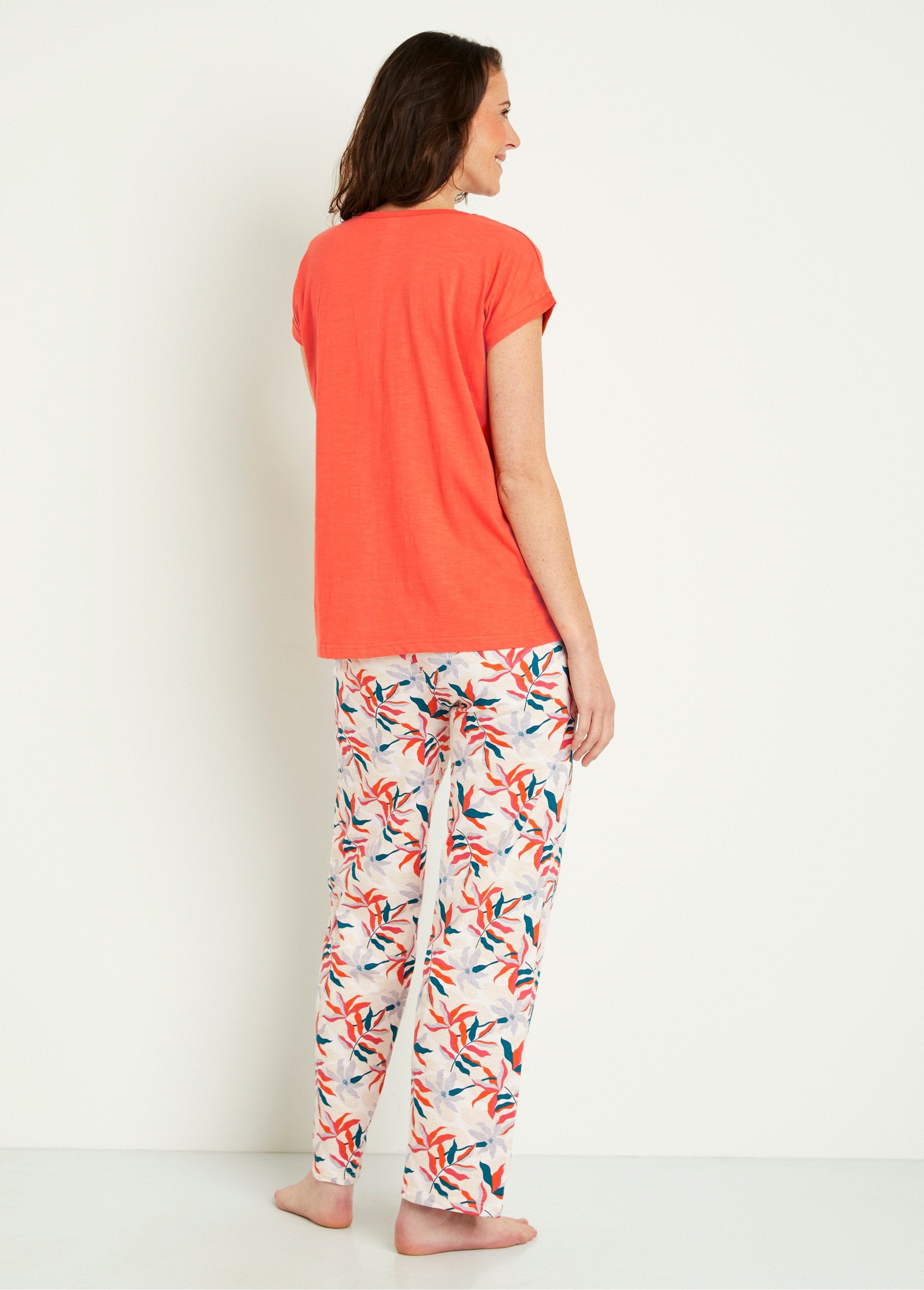 Pyjama_manches_courtes_haut_uni_Mandarine_DO1_slim