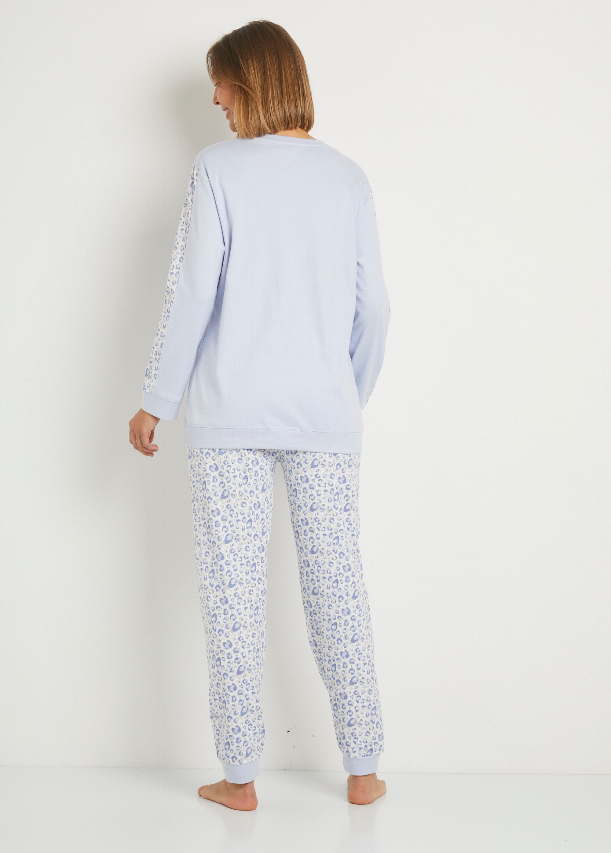 Katoenen_interlock_pyjama_met_lange_mouwen_Bleu_et_imprime_DO1_slim