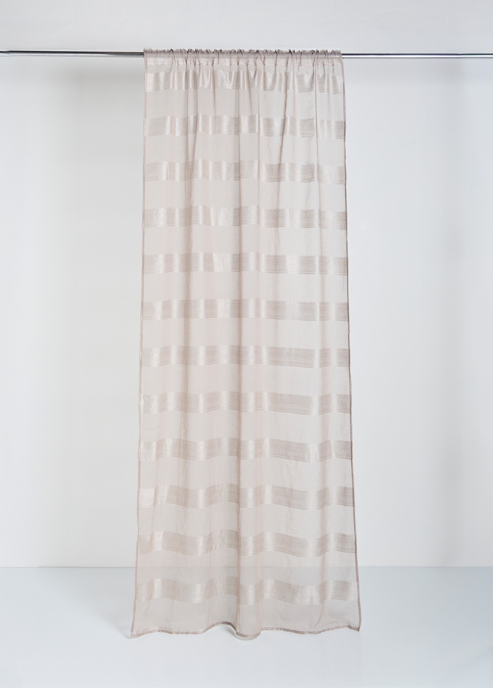 Rideau_1_panneau_ruflettes,_brillant_Taupe_FA1_slim