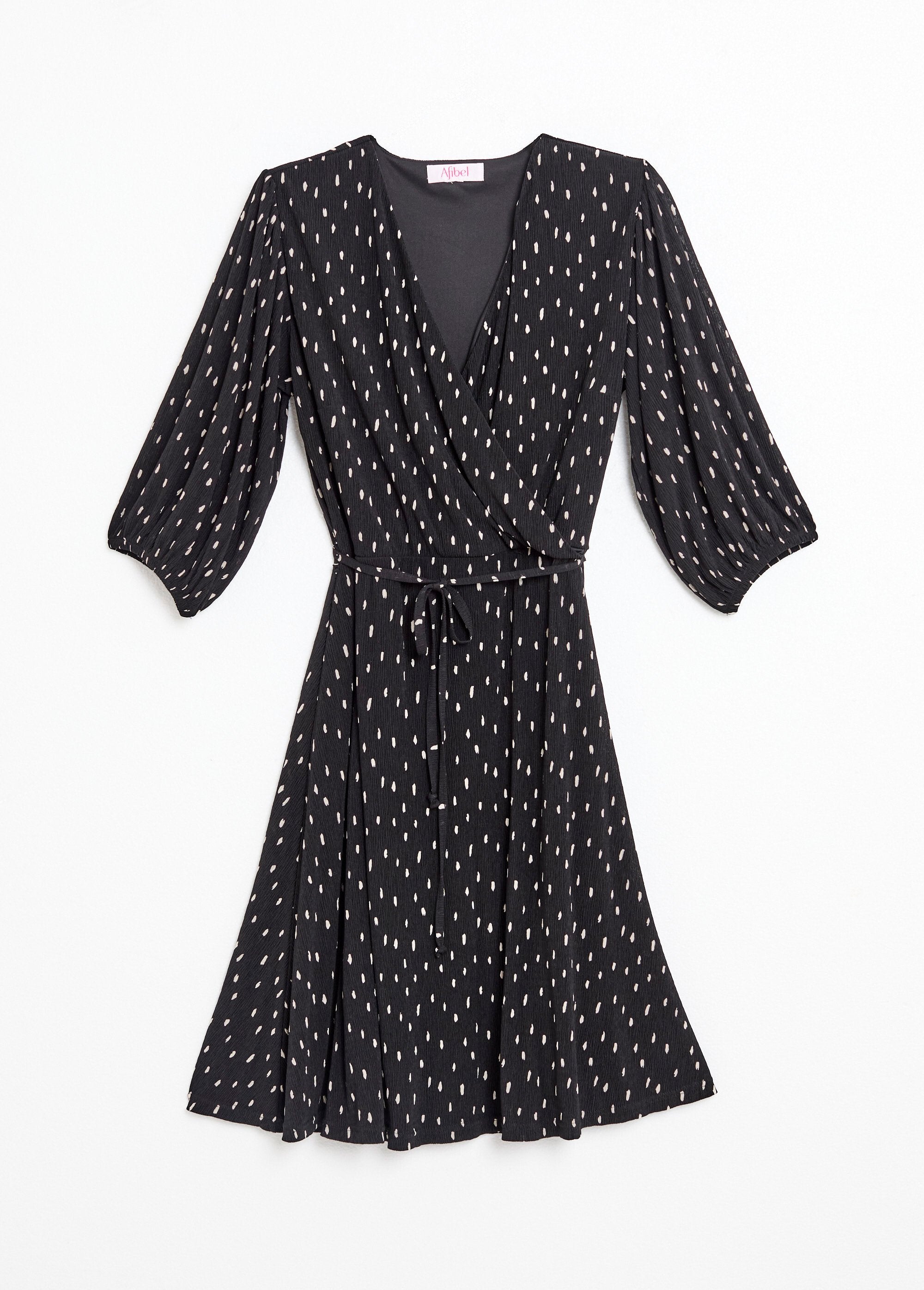 Robe_courte_cache-coeur_imprimé_pois_Noir_et_ecru_AP1_slim