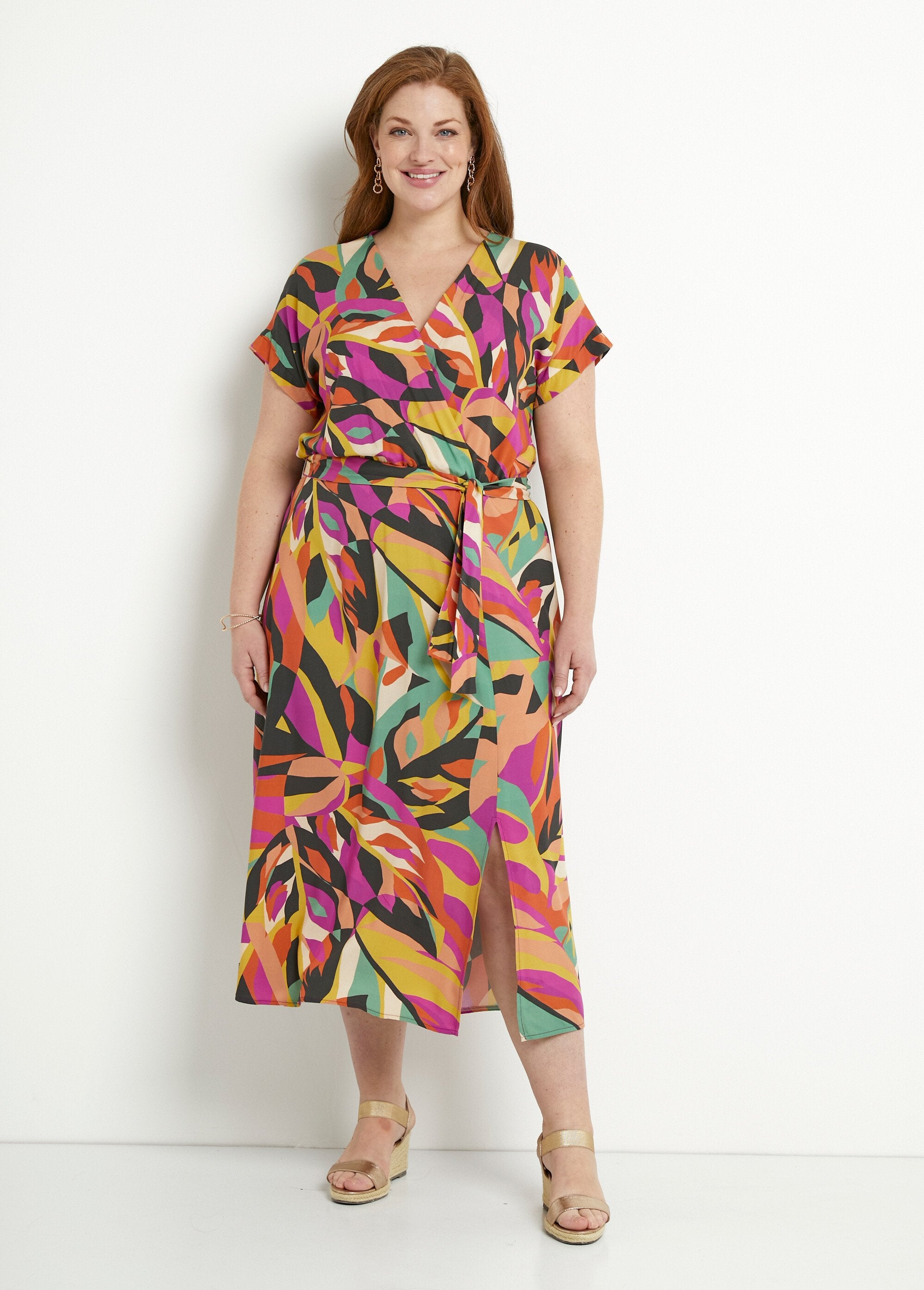 Multicolored_wrap-around_slit_dress_Multicolor_FA1_curvy