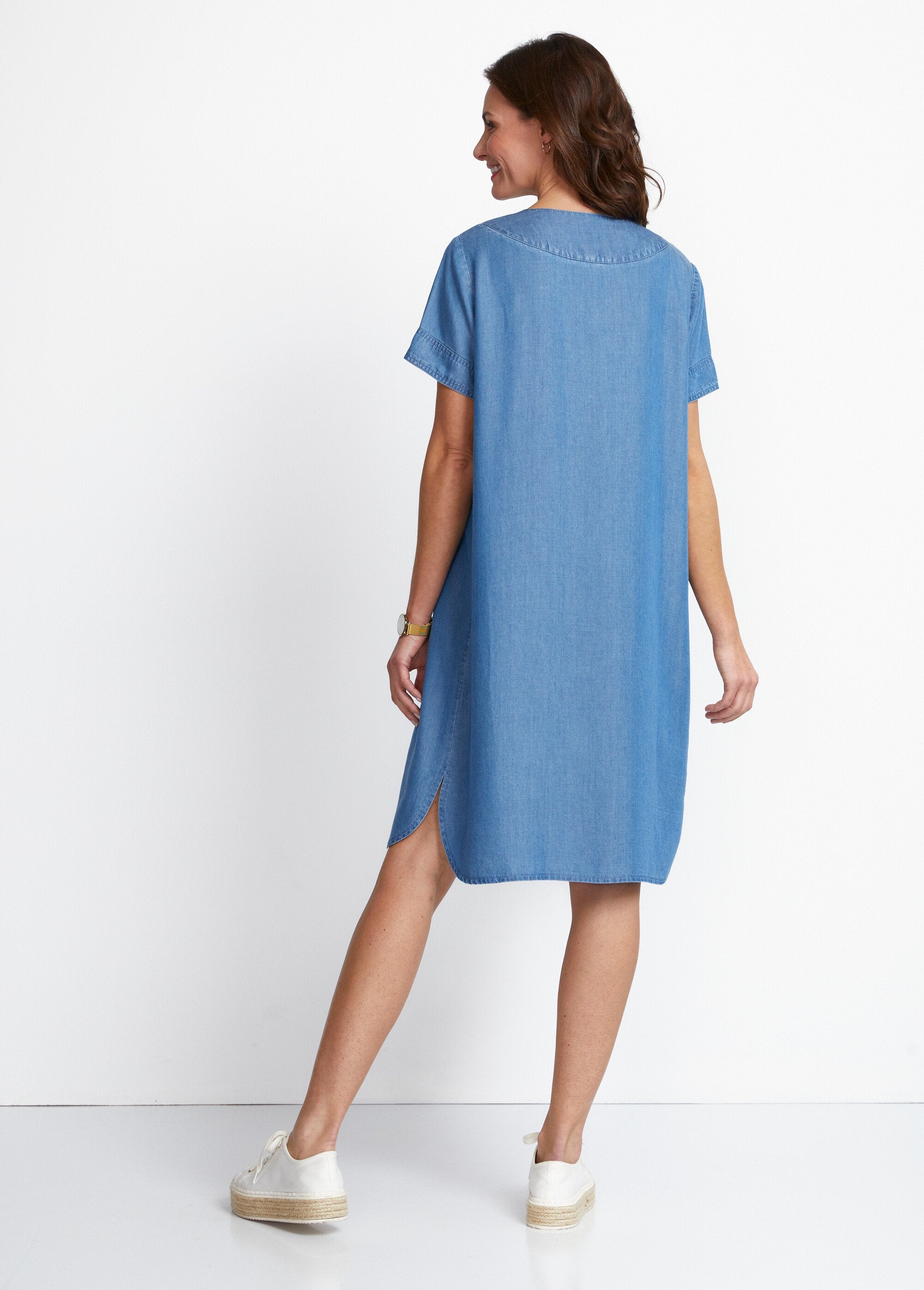 Robe_courte_droite_tissu_lyocell_Bleu_DO1_slim