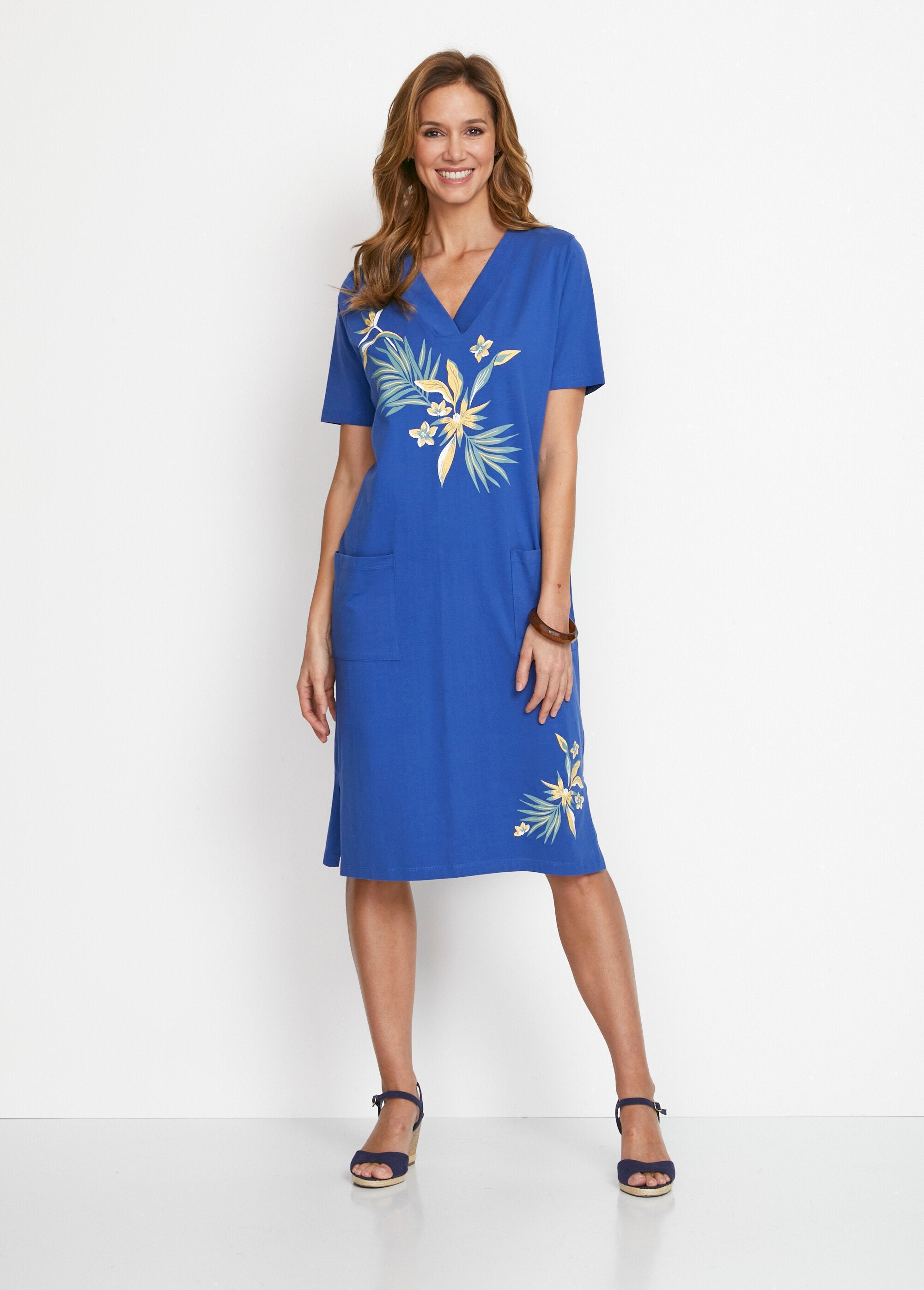 Robe_de_plage_courte_coton_Bleu_FA1_slim