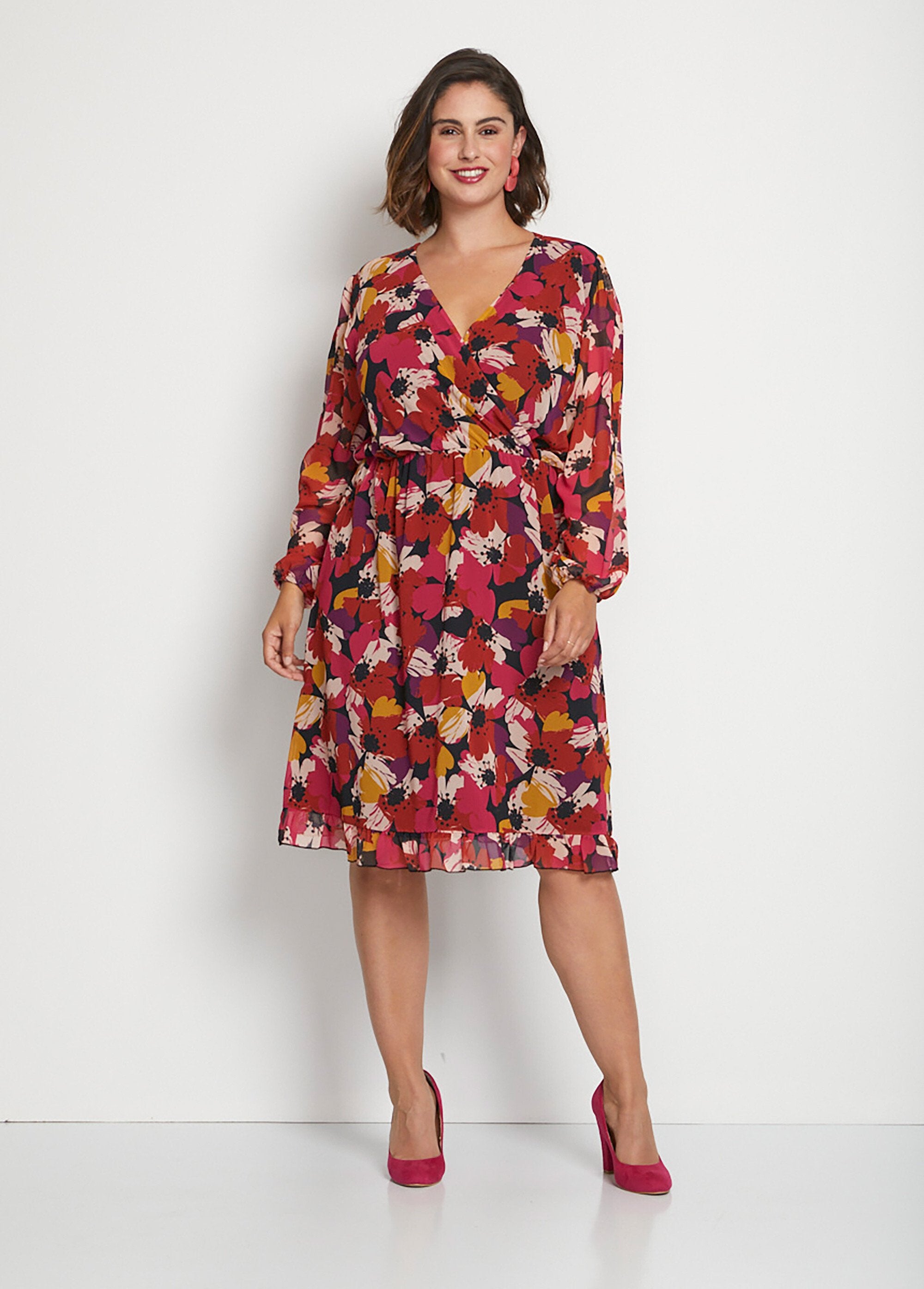 Robe_effet_cache-coeur_voile_imprimé_floral_Imprime_floral_FA1_curvy