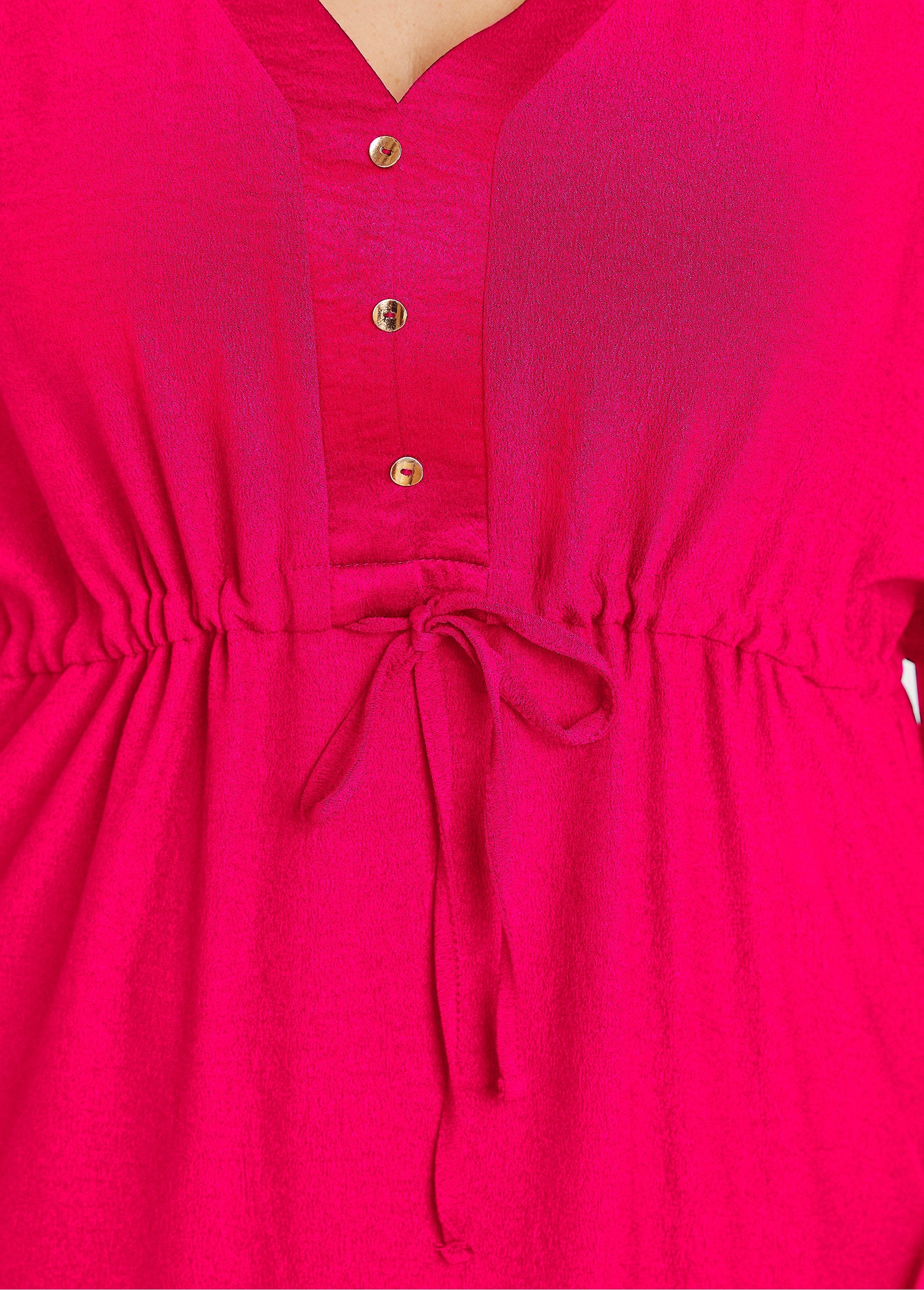 Robe_longue_ample_unie_Fuchsia_DE2_curvy