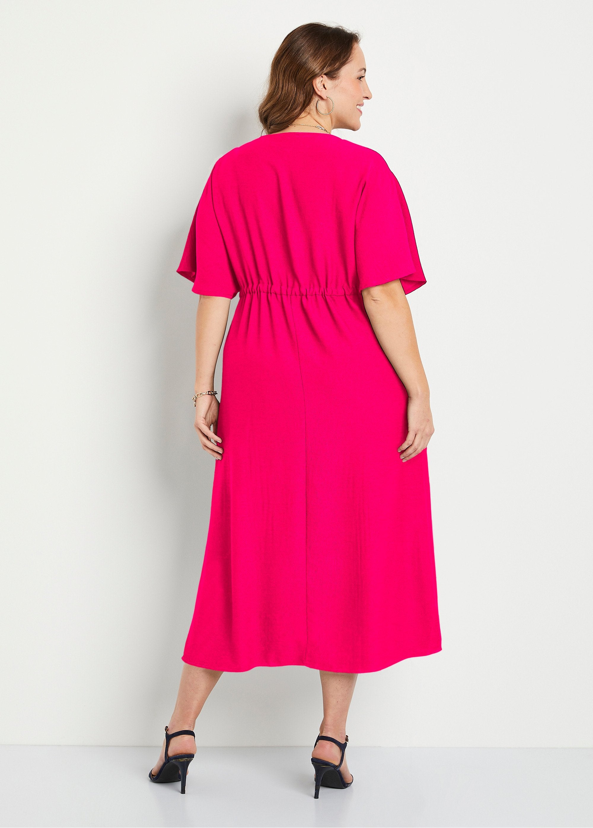 Robe_longue_ample_unie_Fuchsia_DO1_curvy