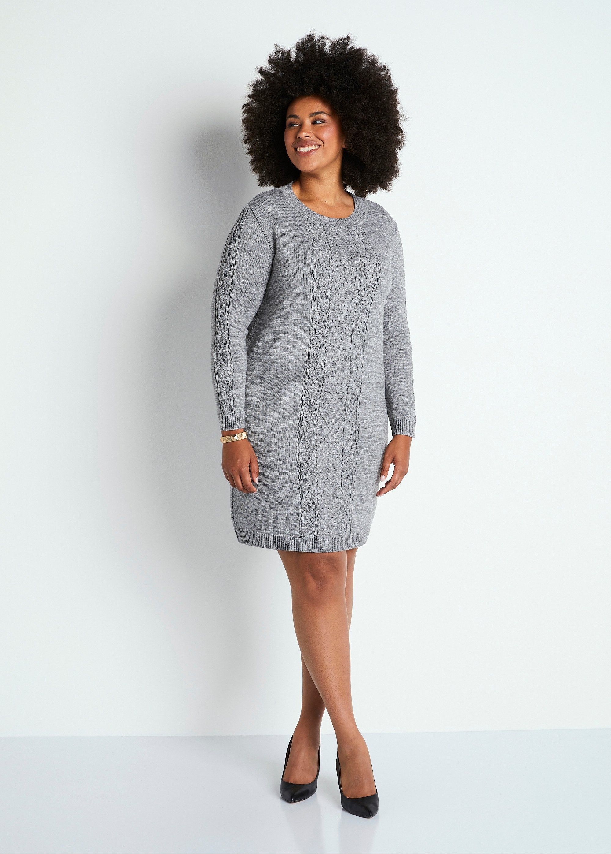 Robe_pull_courte_maille_fantaisie_Gris_FA1_curvy