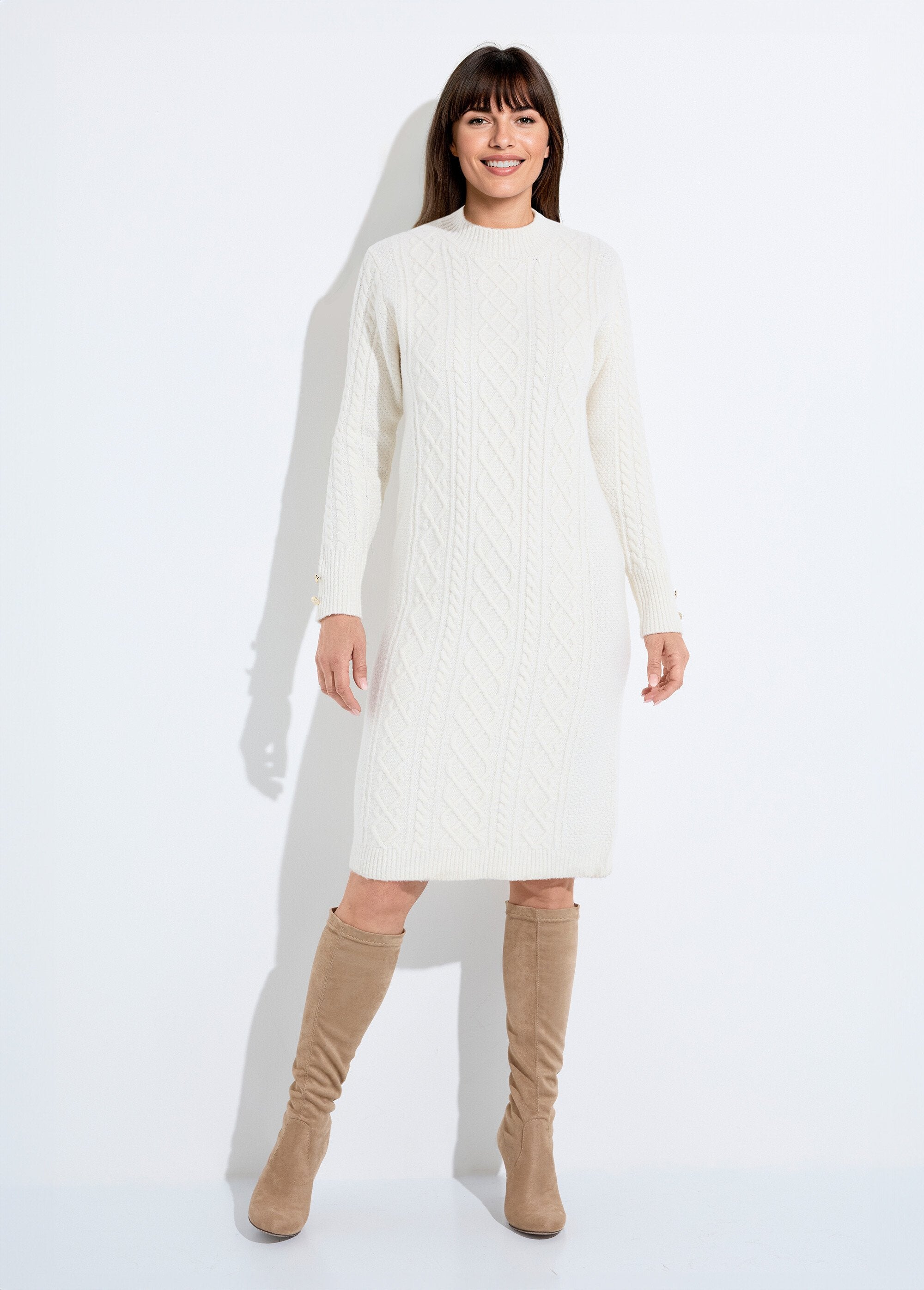 Robe-pull_courte_tricot_uni_col_rond_Ecru_FA1_slim