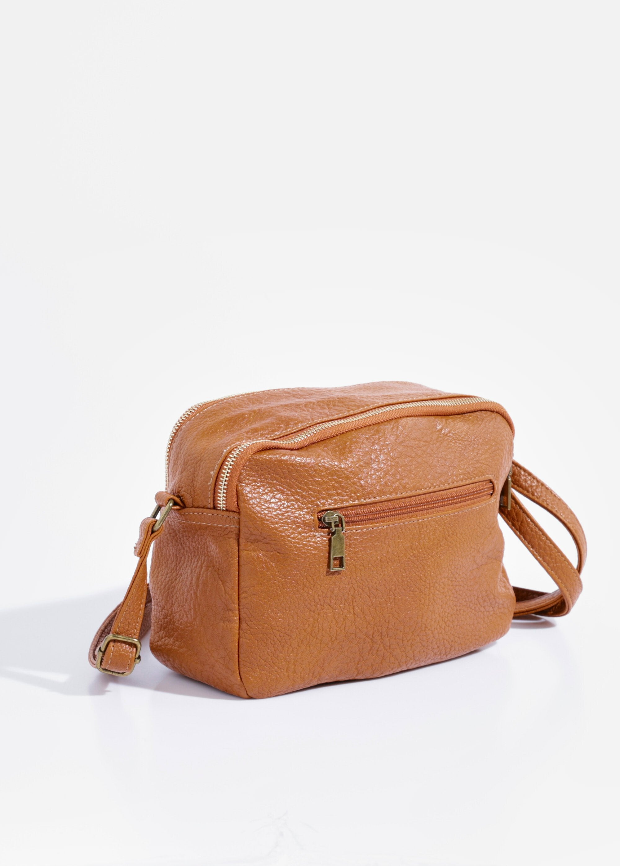 Compacte_metalen_handtas_met_dubbele_rits_Camel_DO1_slim
