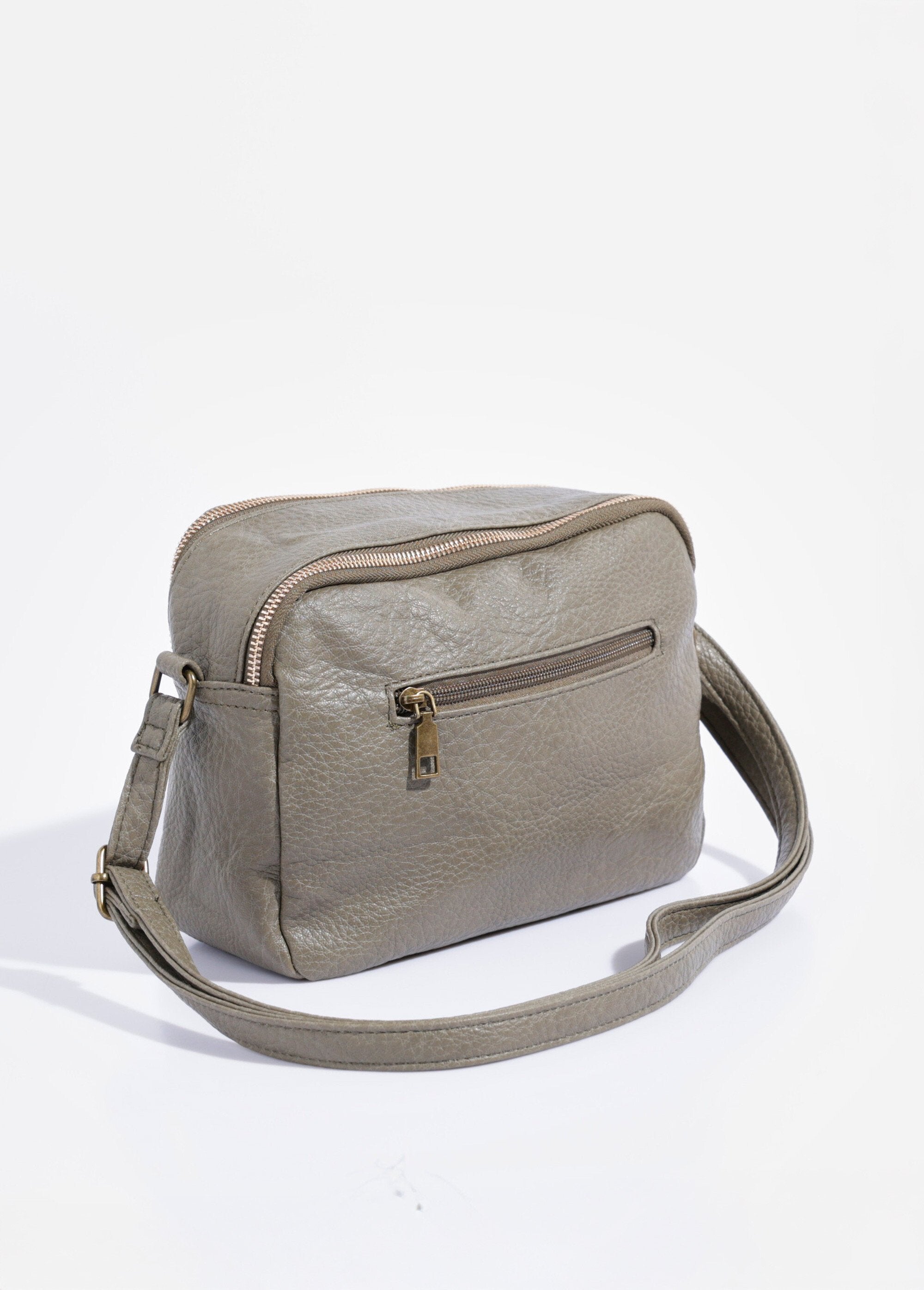 Sac_à_main_compact_double_zip_métal_Kaki_DO1_slim