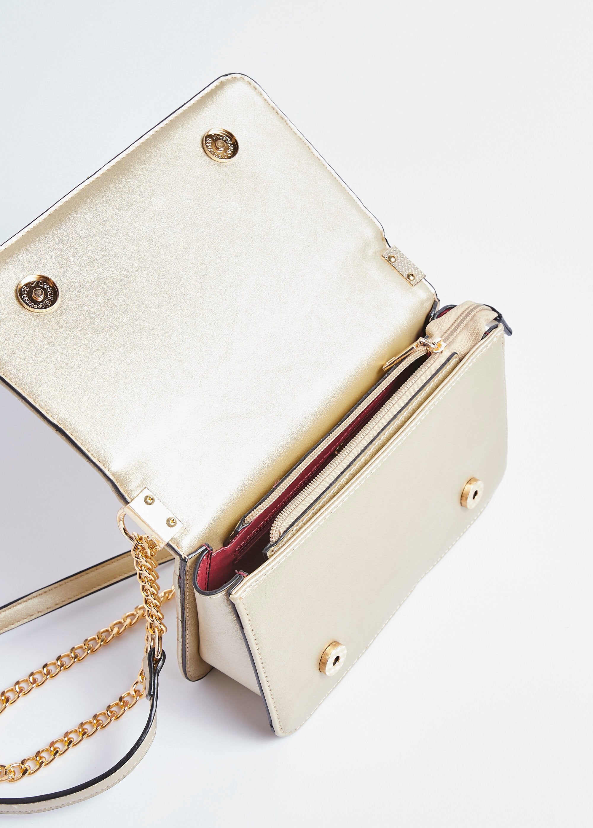 Sac_pochette_matelassé_surpiqûres_chevrons_Dore_DE1_slim